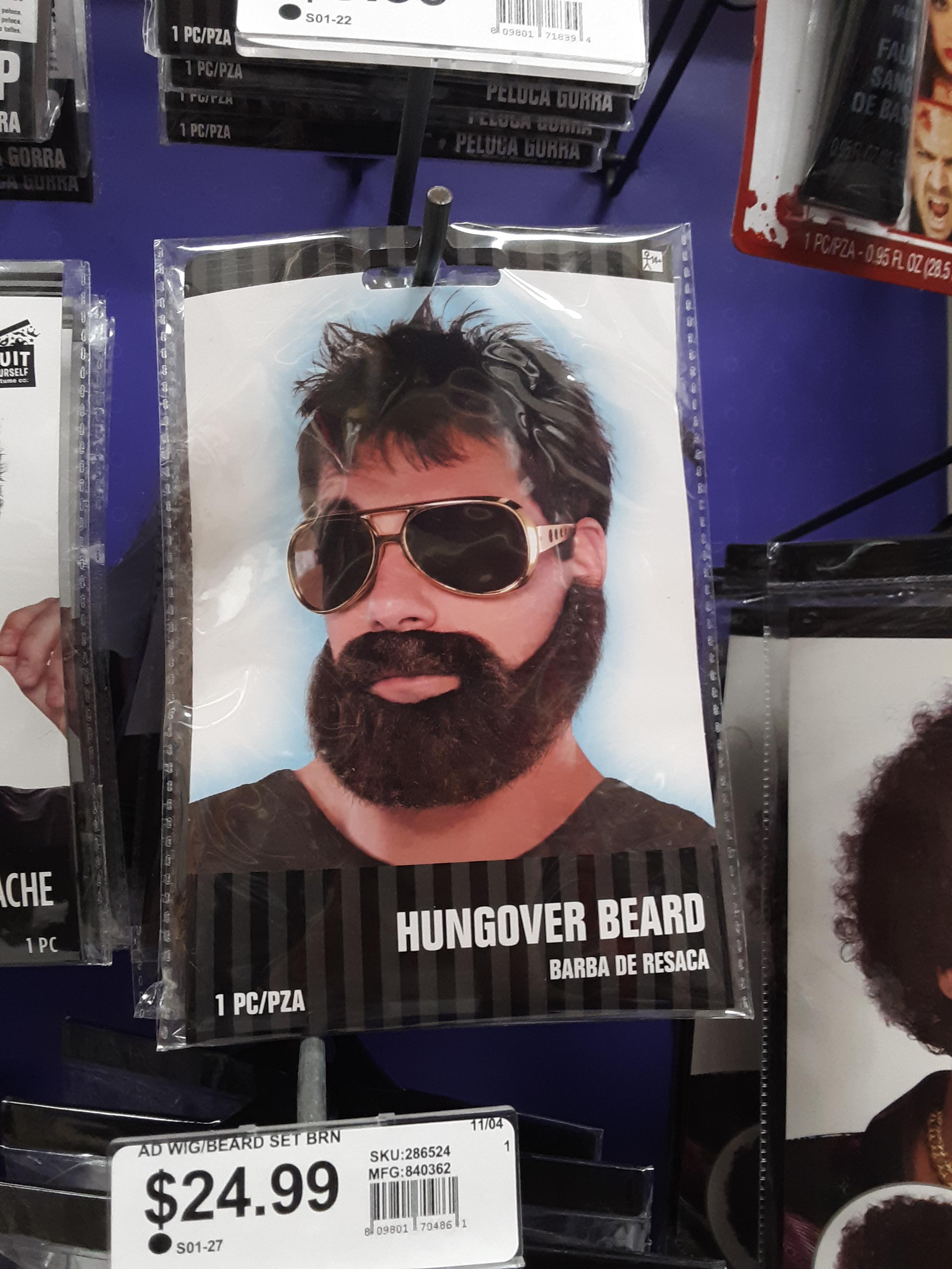 I was in a costume store today when I saw this thought it belonged