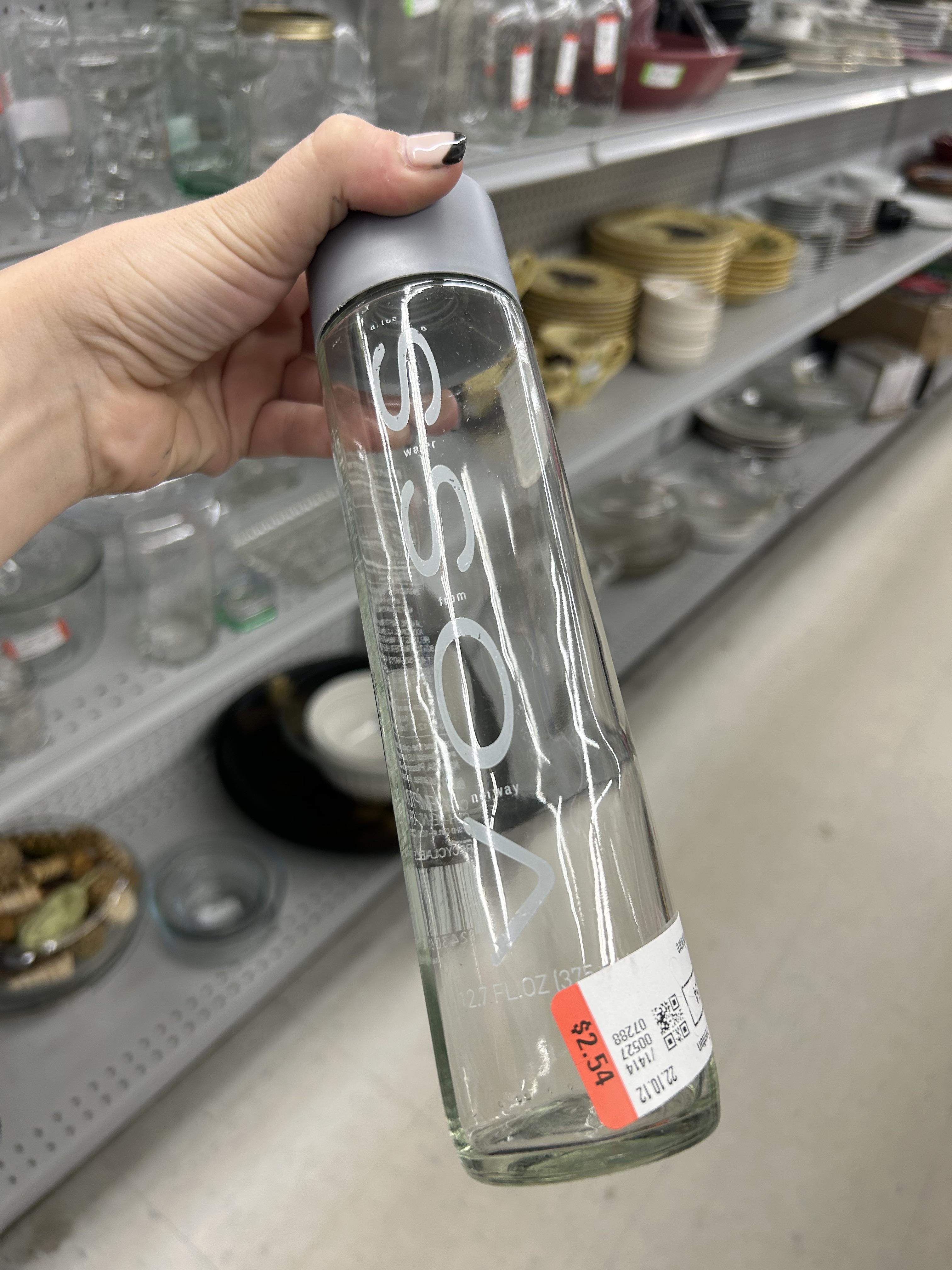 VOSS water bottle sold for 15 cents more then filled with water at gas