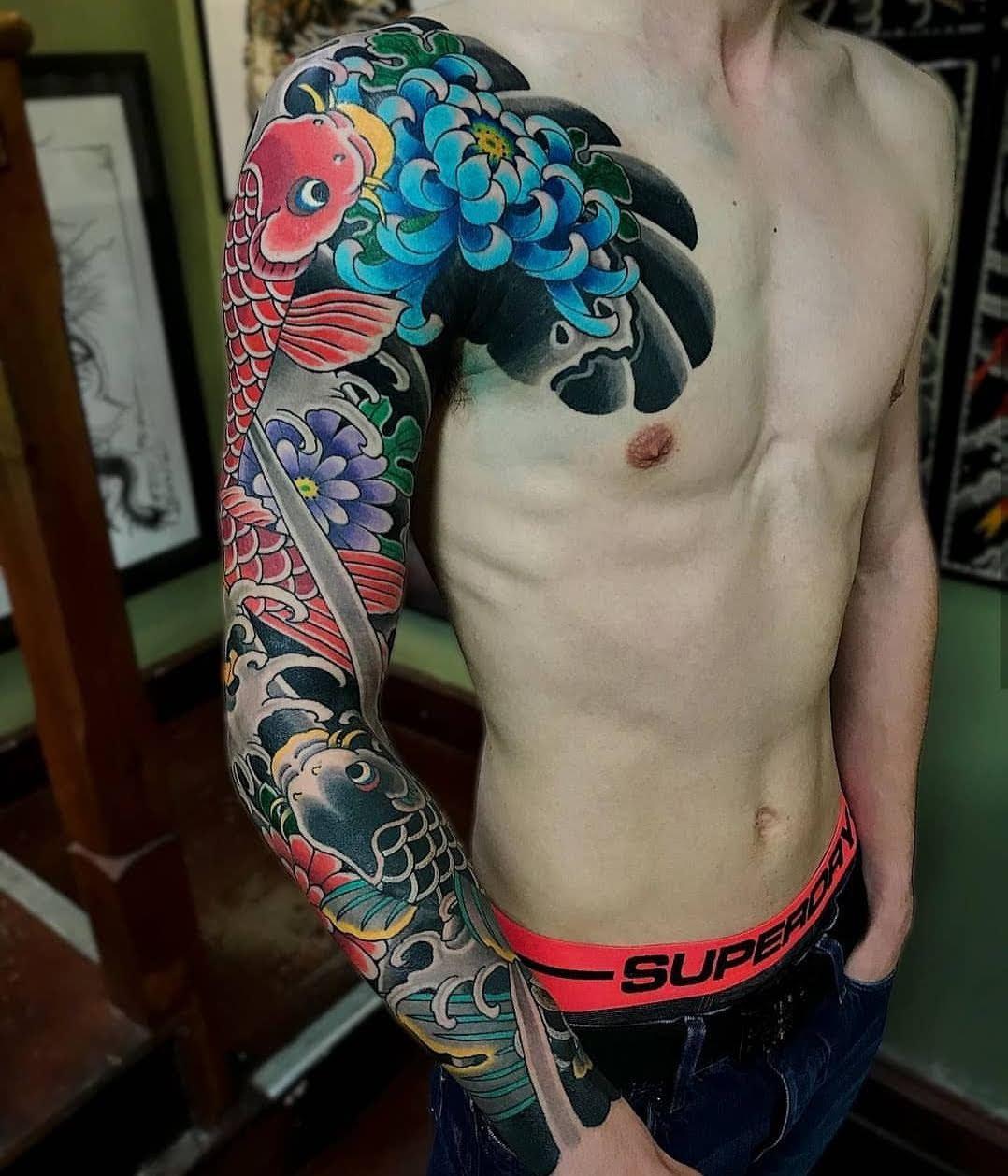 My Koi Sleeve from Deneka_ irezumi