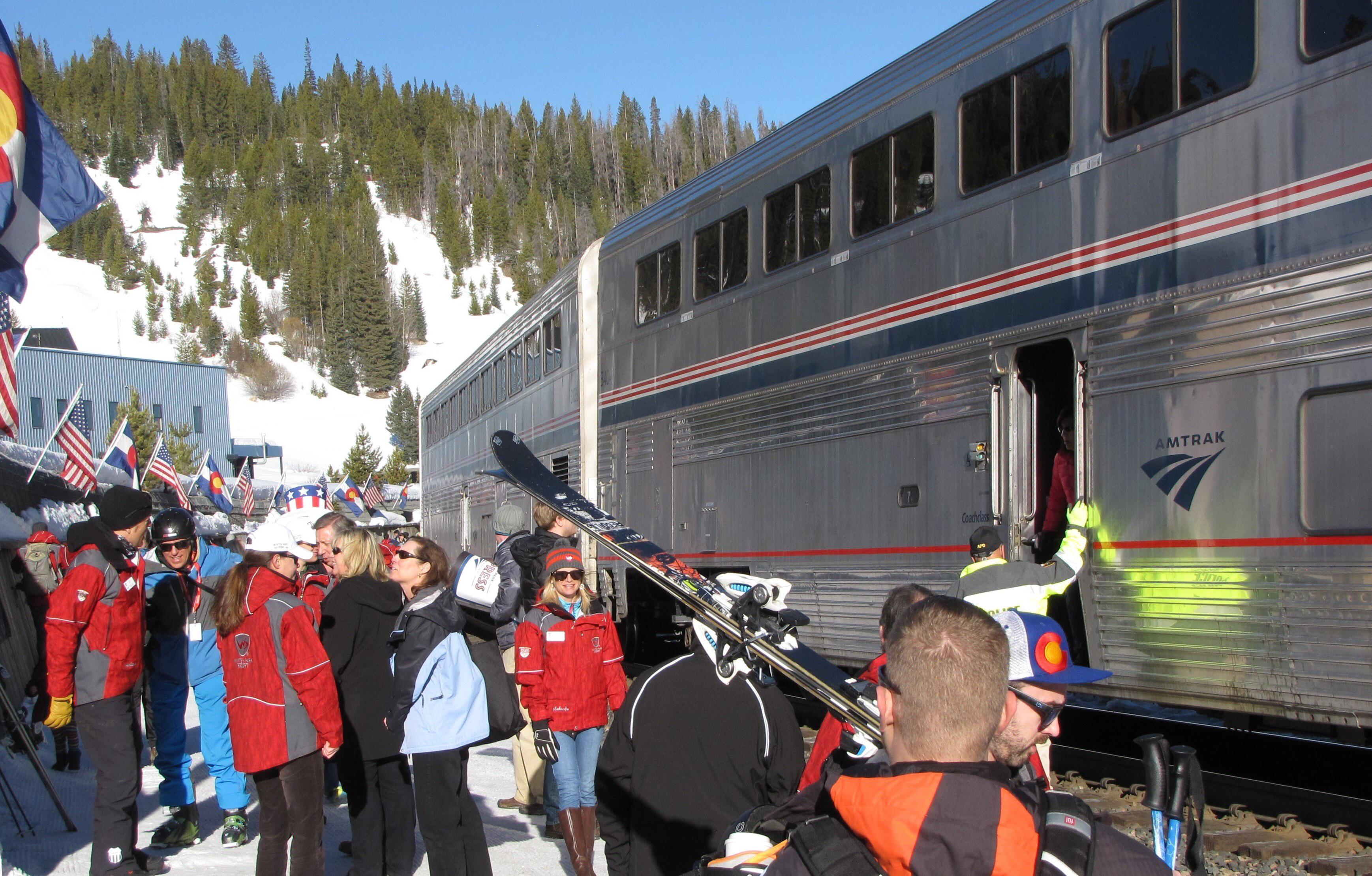 Winter Park Express line from Denver Colorado to Winter Park ski resort