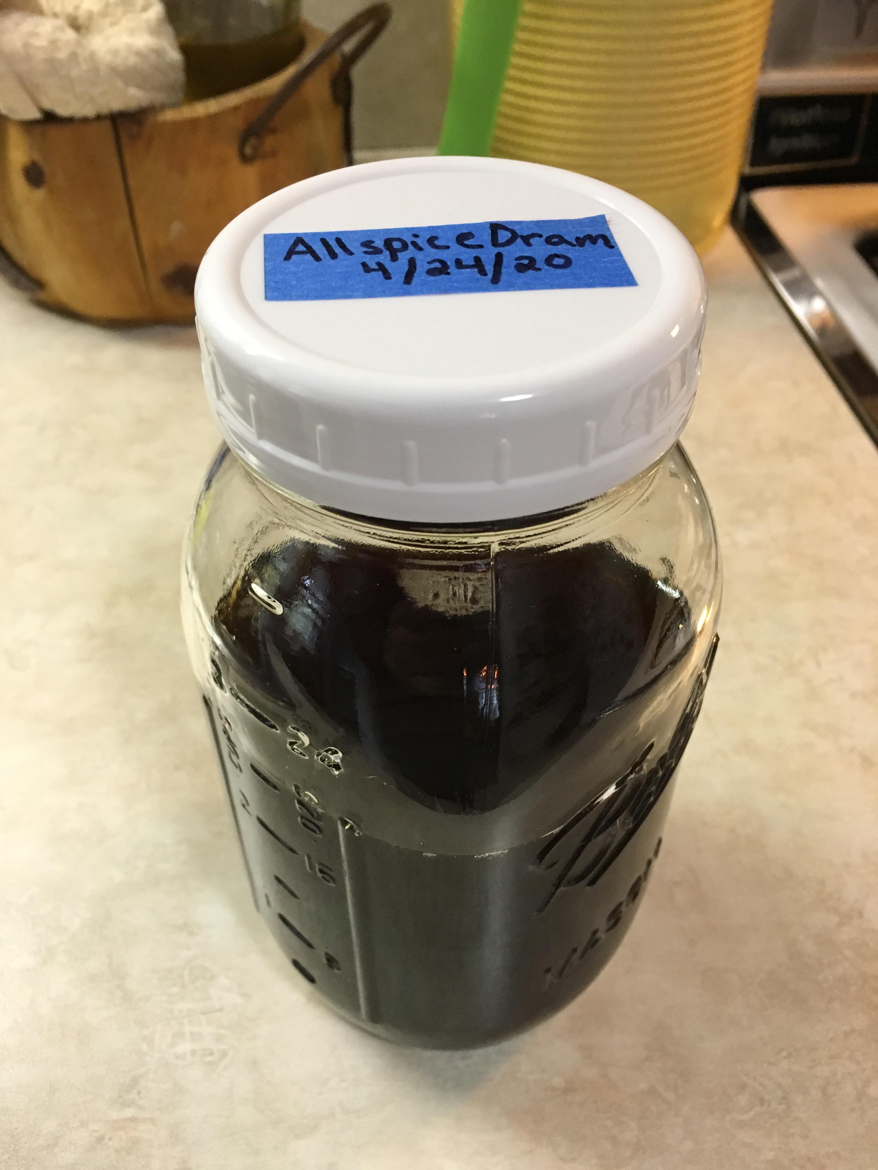 Made myself useful getting ready for summer tiki homemade allspice