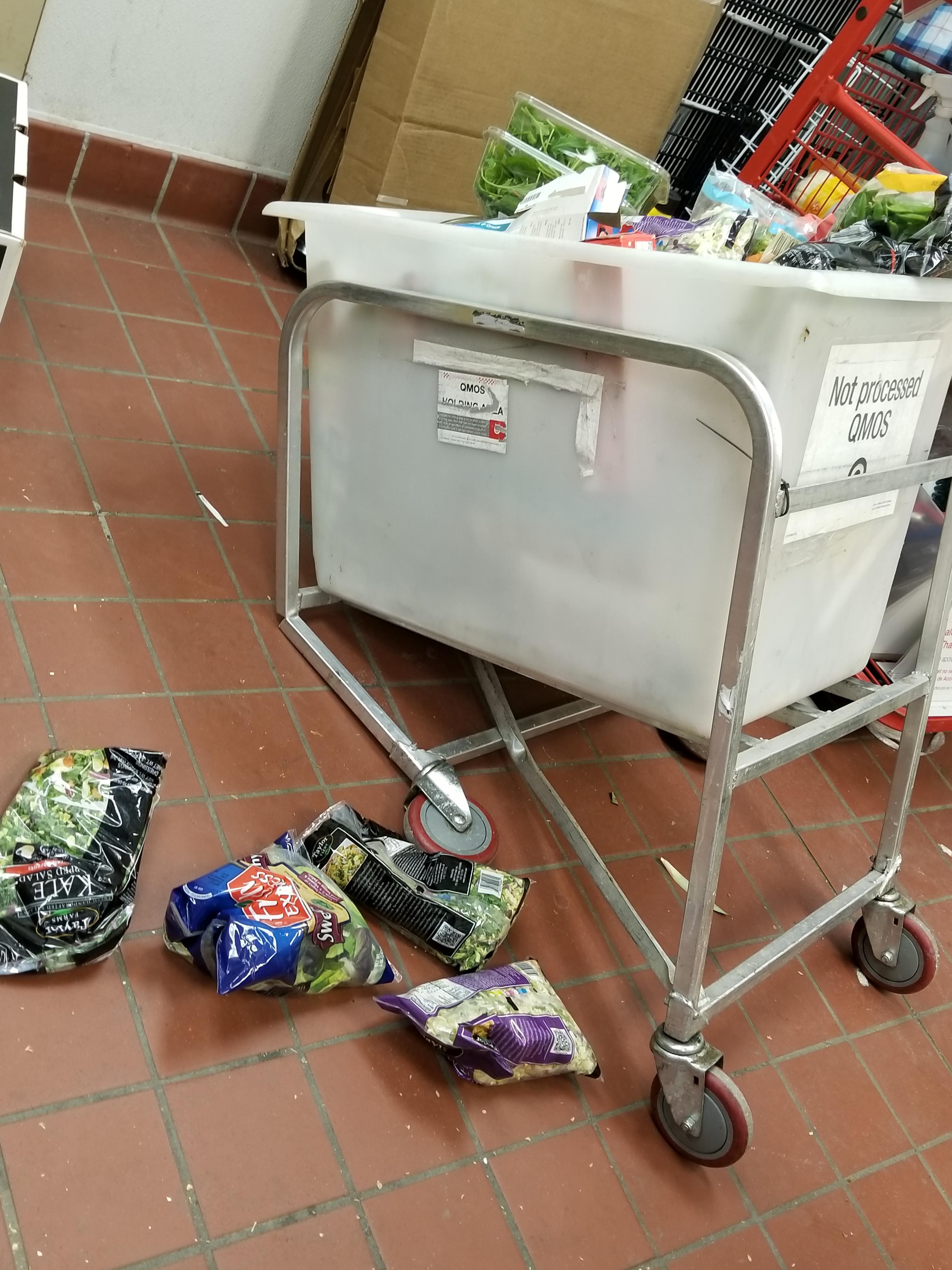 How do I QMOS a QMOS bin? r/Target