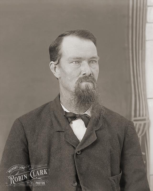 Presenting the full, restored portrait of the Arkansas man from the early 1900s, previously