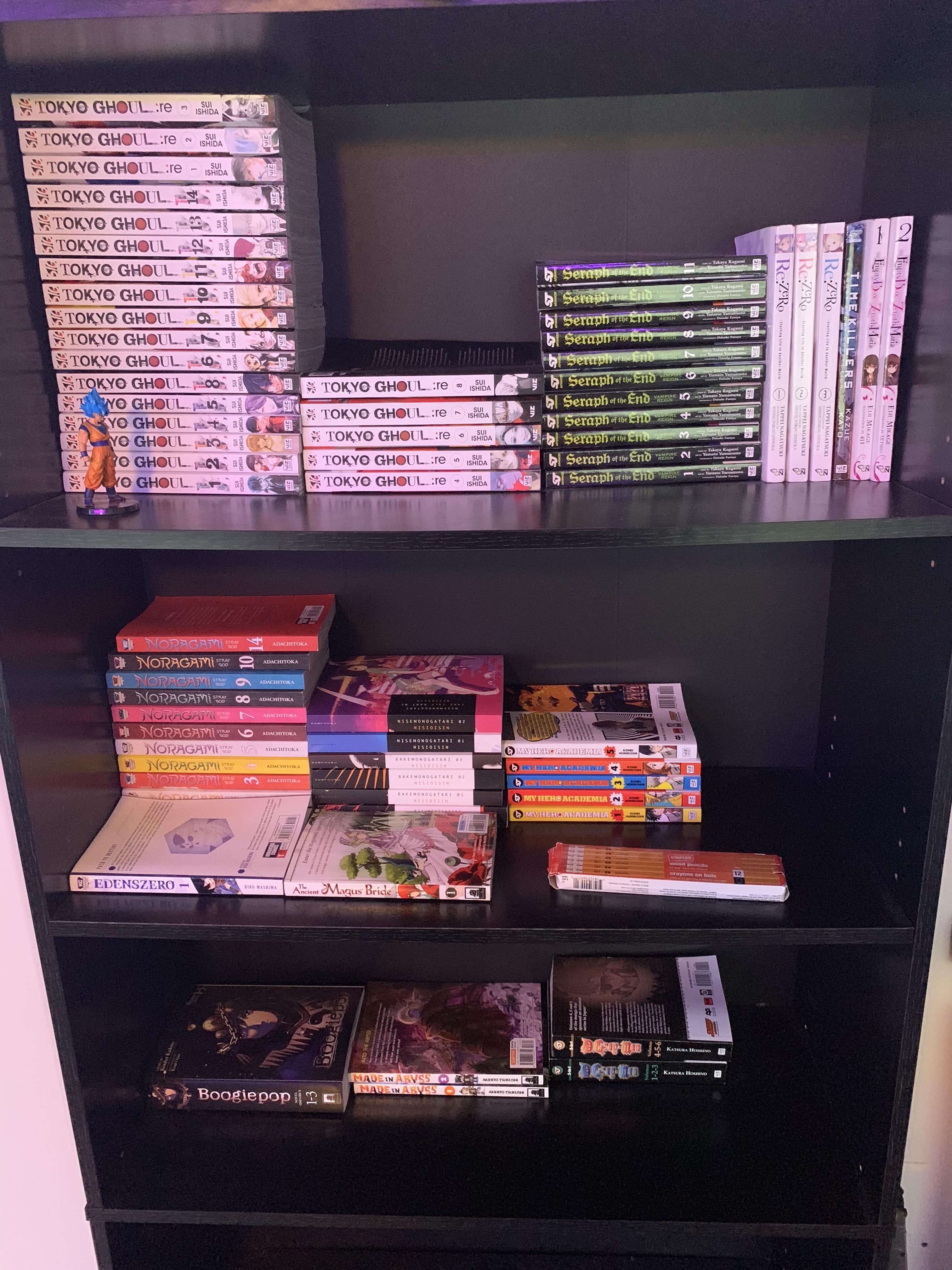 Here’s my collection trying to get more into light novels any good ) so far