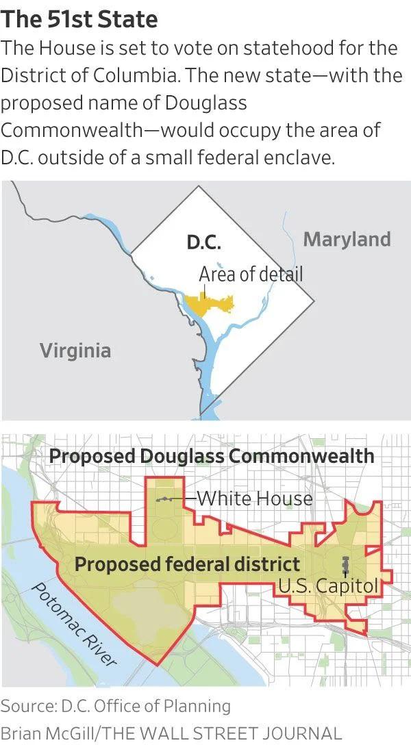 What Washington DC's statehood could look like r/MapPorn