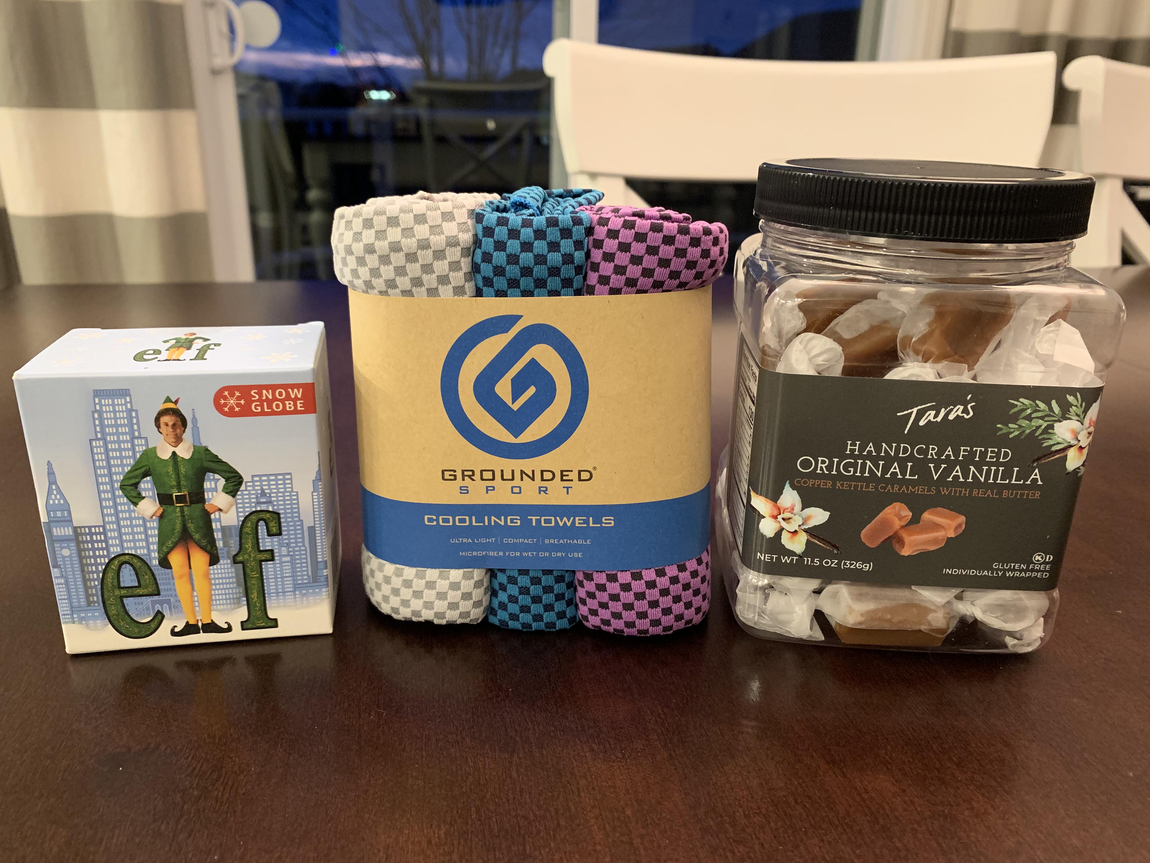 Secret Santa package arrived! THANK YOU Fuzzyknees! r/pelotoncycle