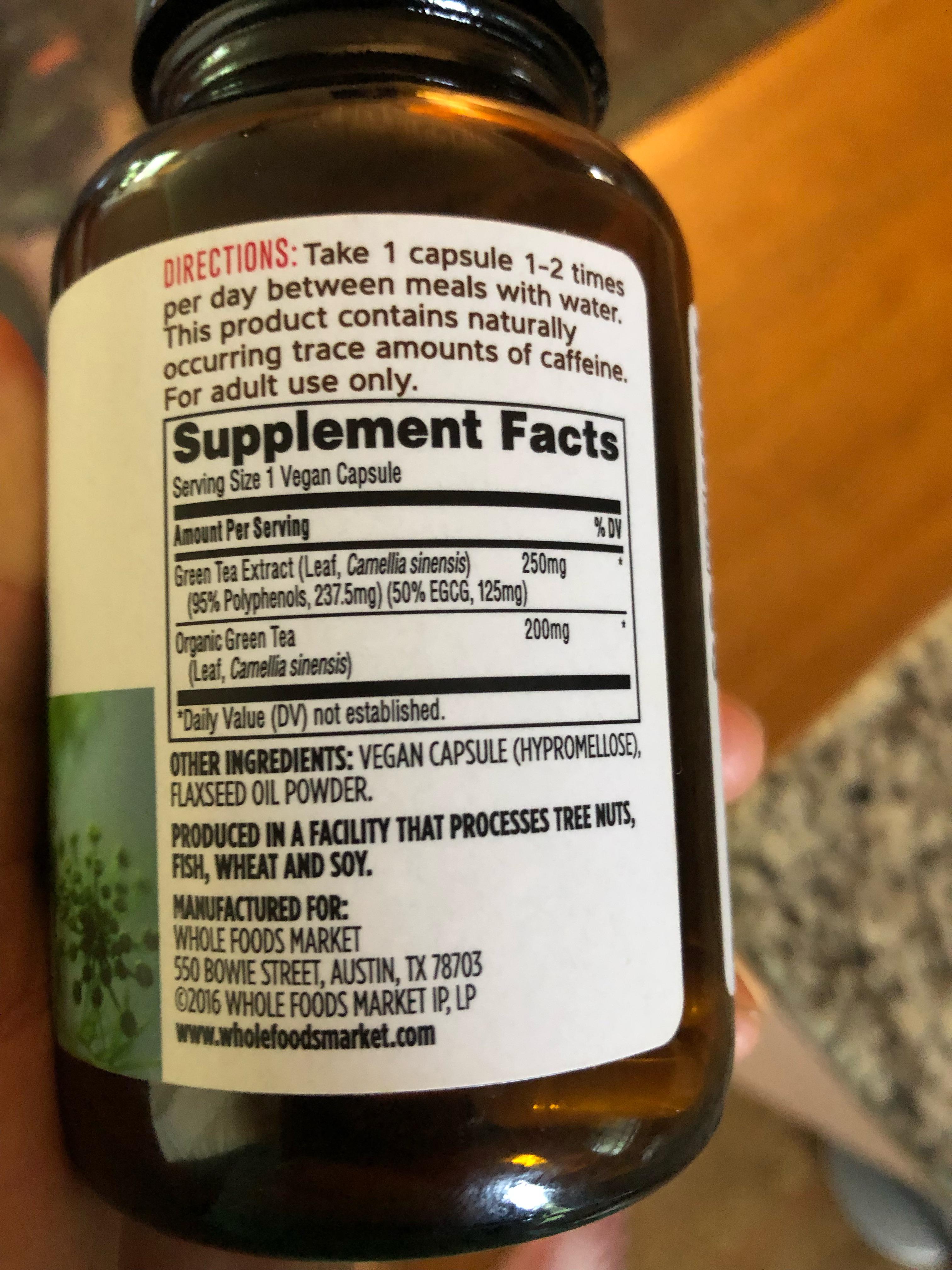 How much l theanine could potentially be in this amount of green tea