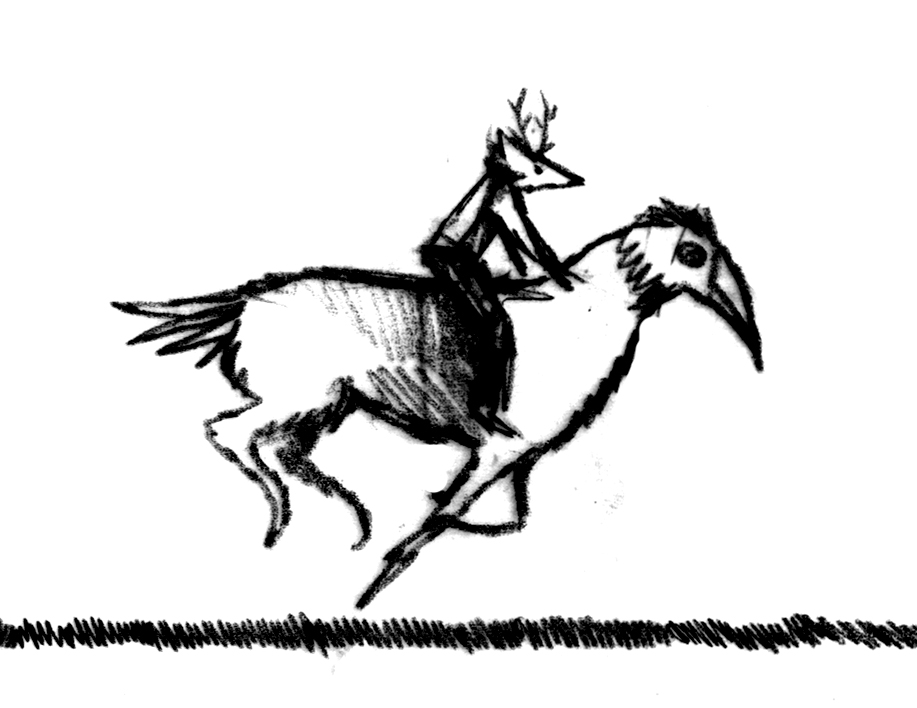 Deer Knight and his trusty Bird Horse gifs