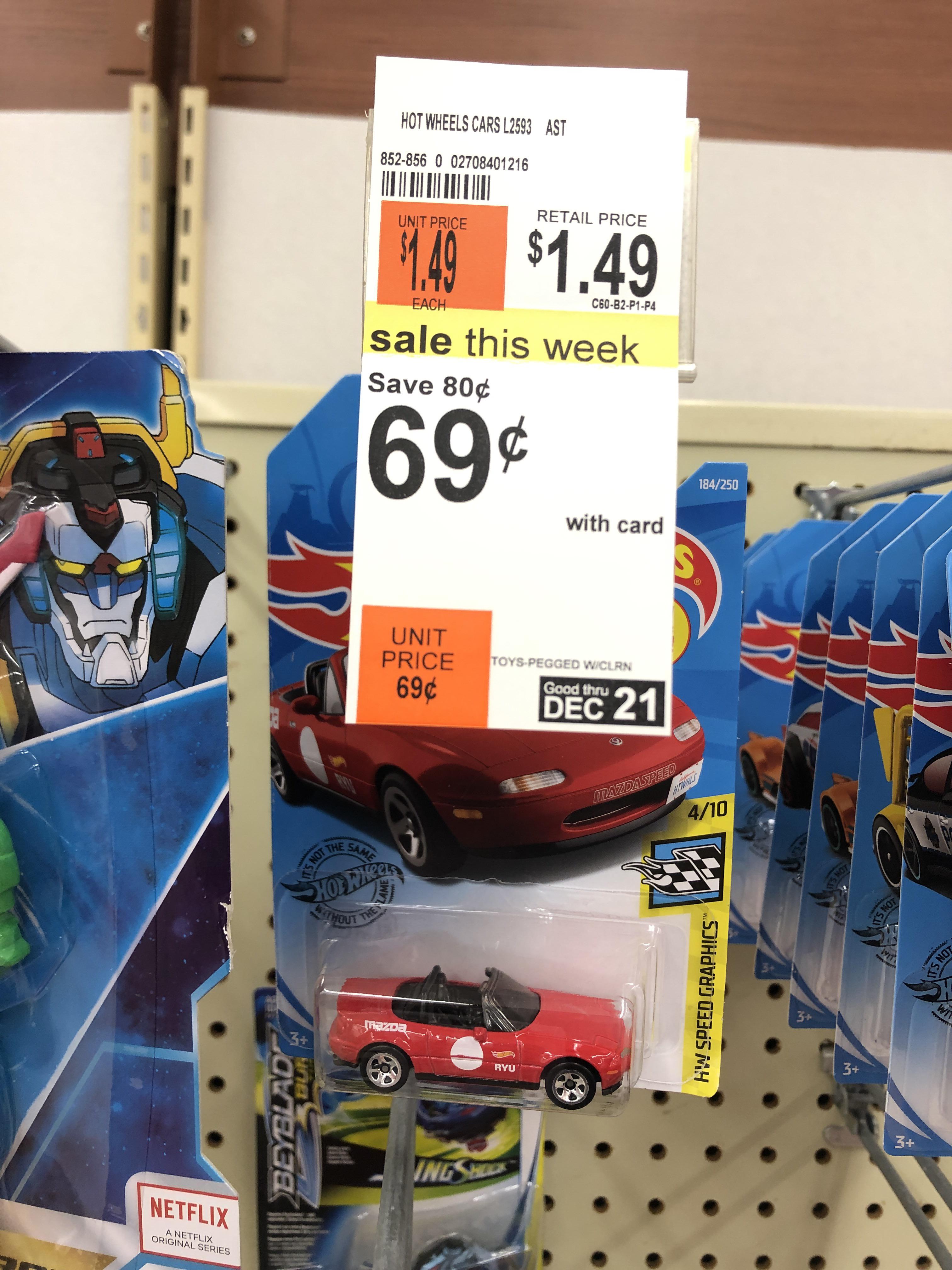 Walgreens r/HotWheels
