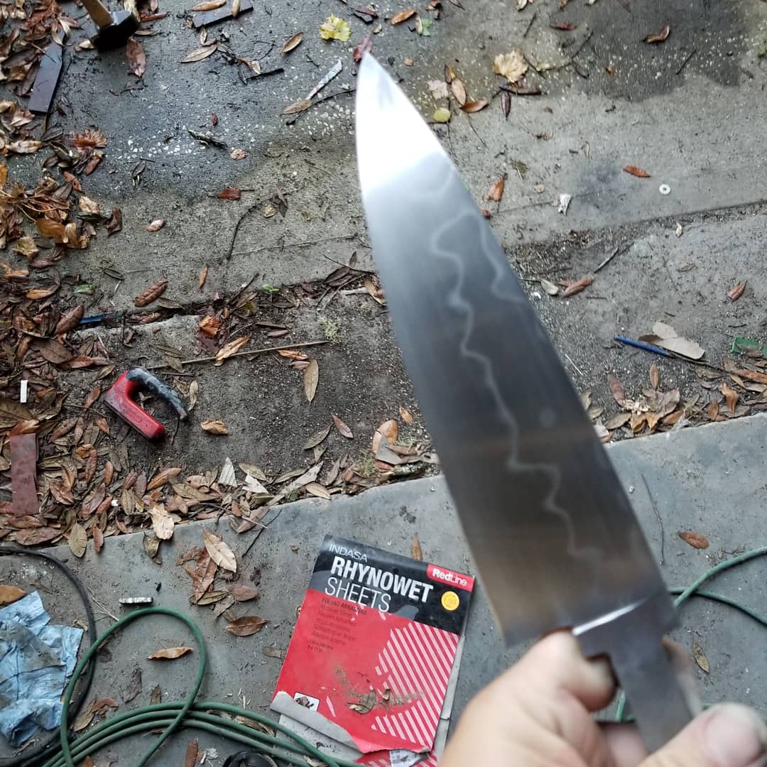 Hey everybody! Just did my first hamon on this chef knife. Will work on