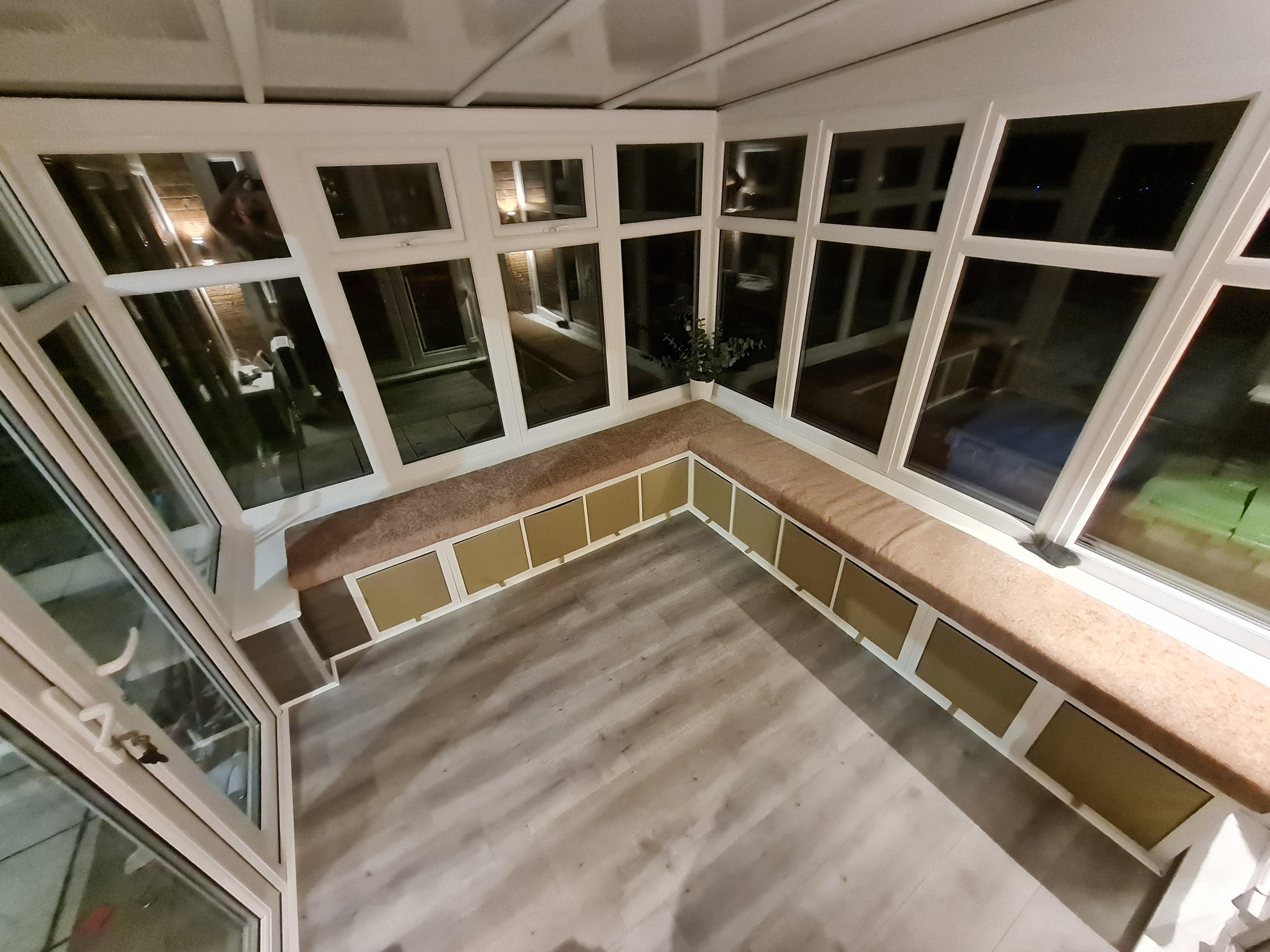 Small conservatory using Kallax as seating and toy storage r/ikeahacks