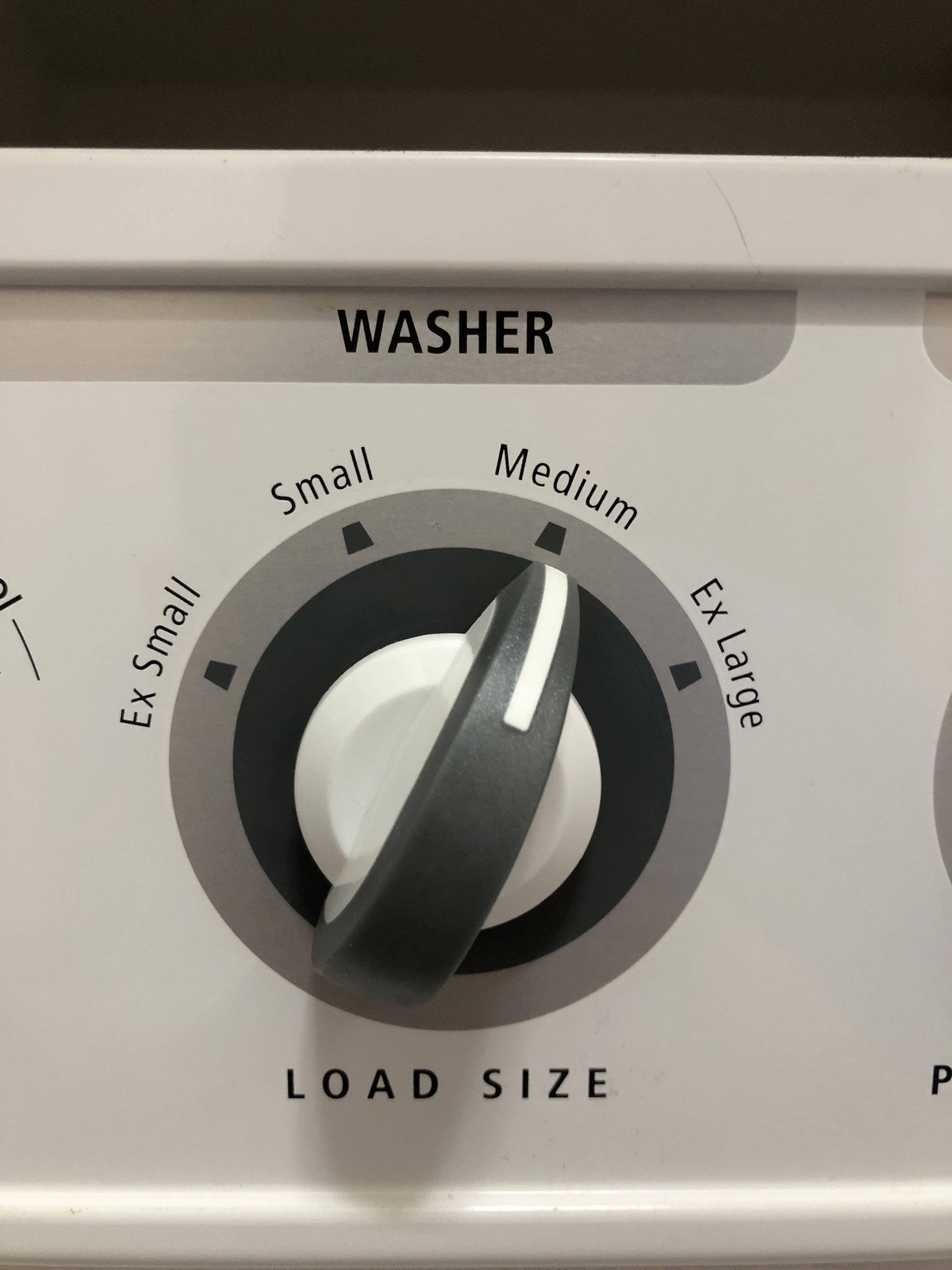 My washer doesn’t have a large setting. r/mildlyinfuriating