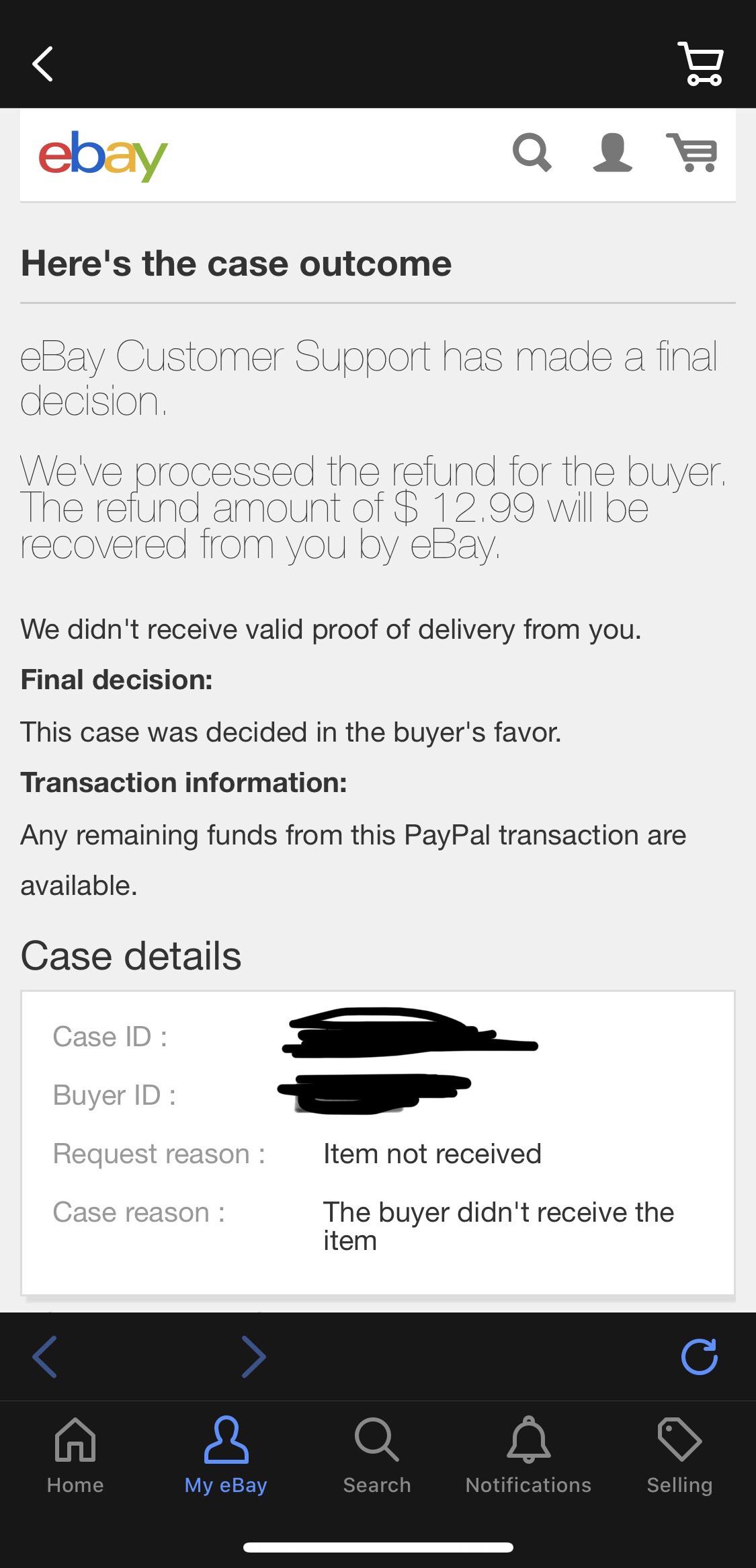 This is the second time this has happened to me as a seller. I used