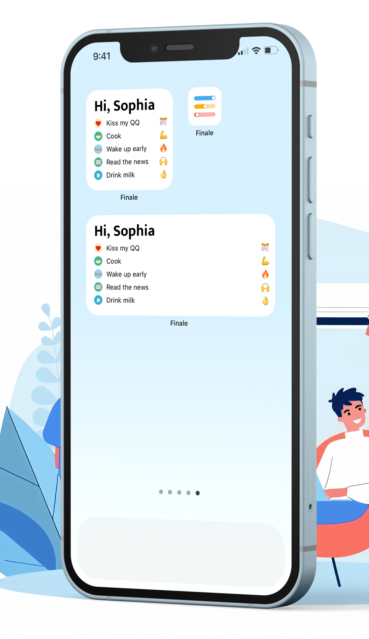 Finale Daily Habit Tracker widget r/iOSWidgets