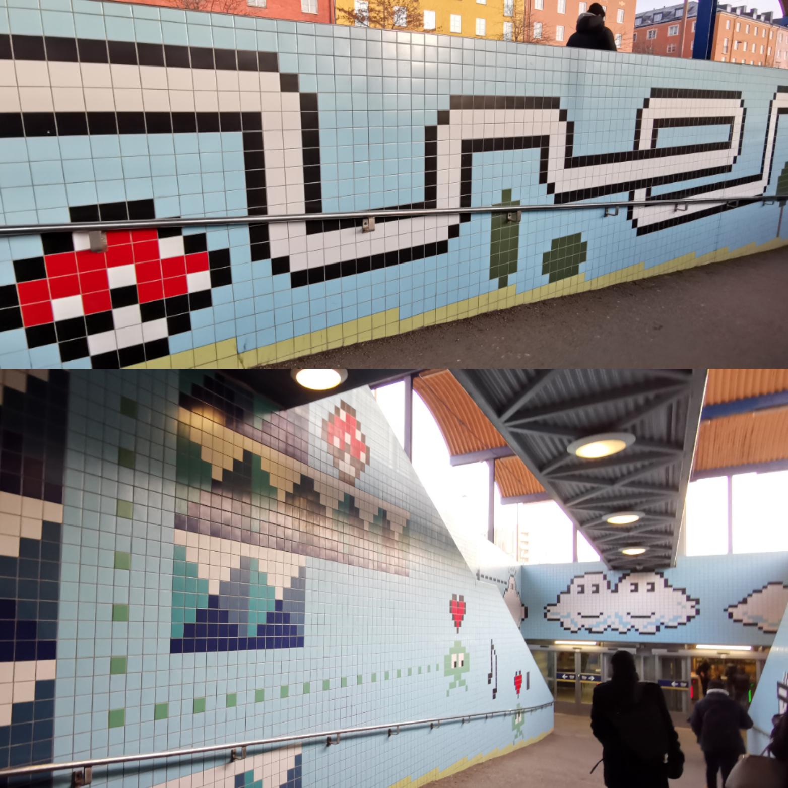 Thorildsplan subway station, Stockholm gaming