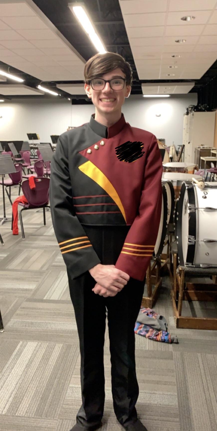 We got brand new marching band uniforms for our school. They look
