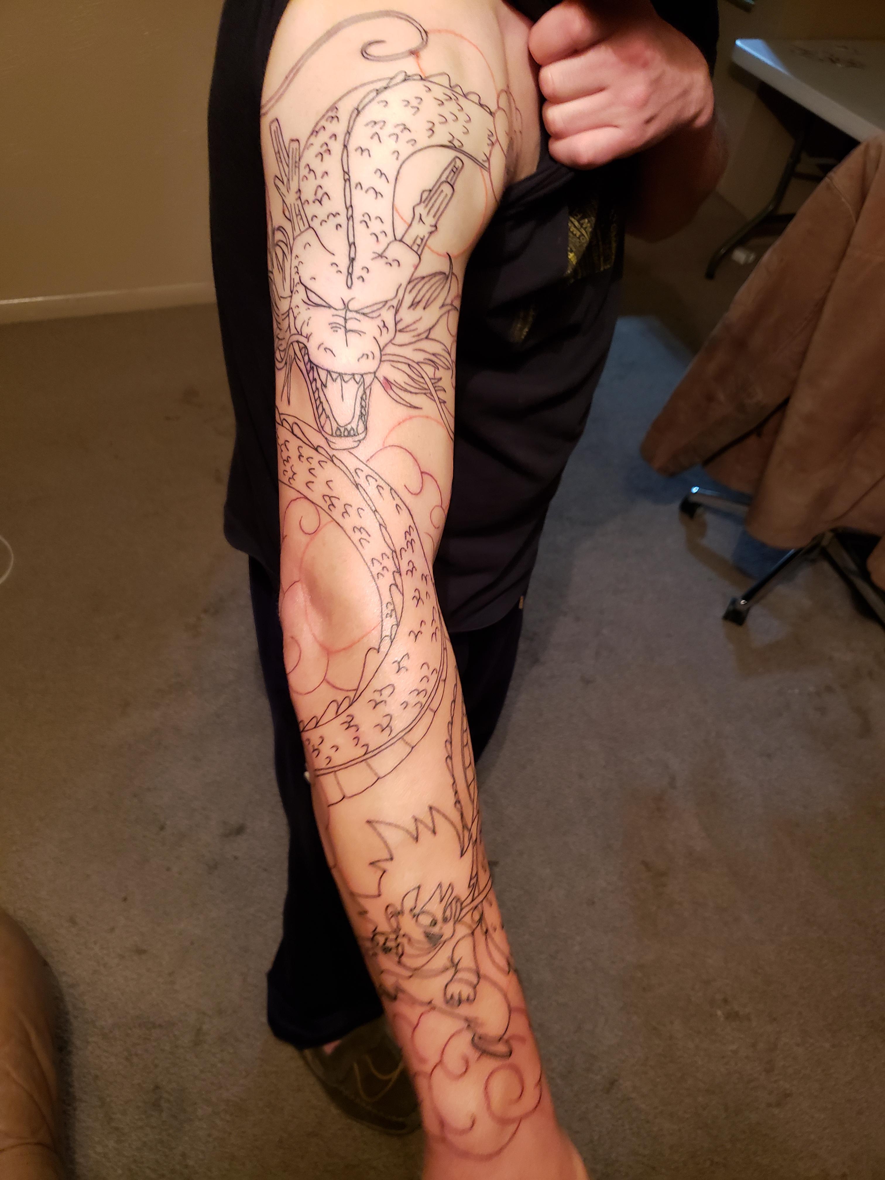 Pretty Excited On My Sleeve. Still Needs A Lot Of Work Before It's Done Though : R/Dbz 4032_x_3024_jpg