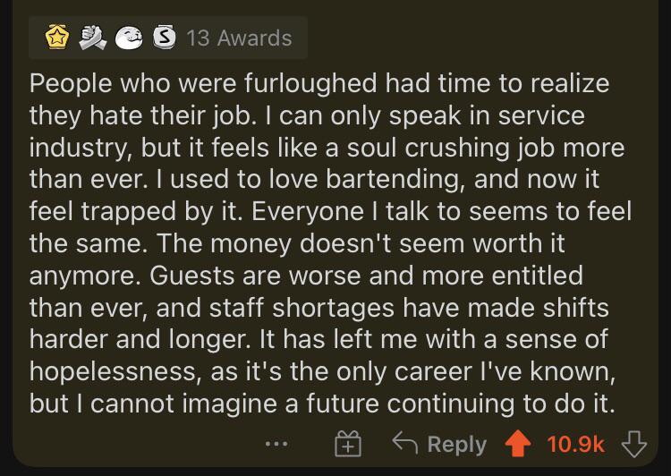 Soul crushing jobs r/antiwork