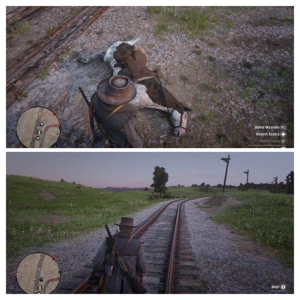 I played dominoes too long and my horse died...so I had to carry my