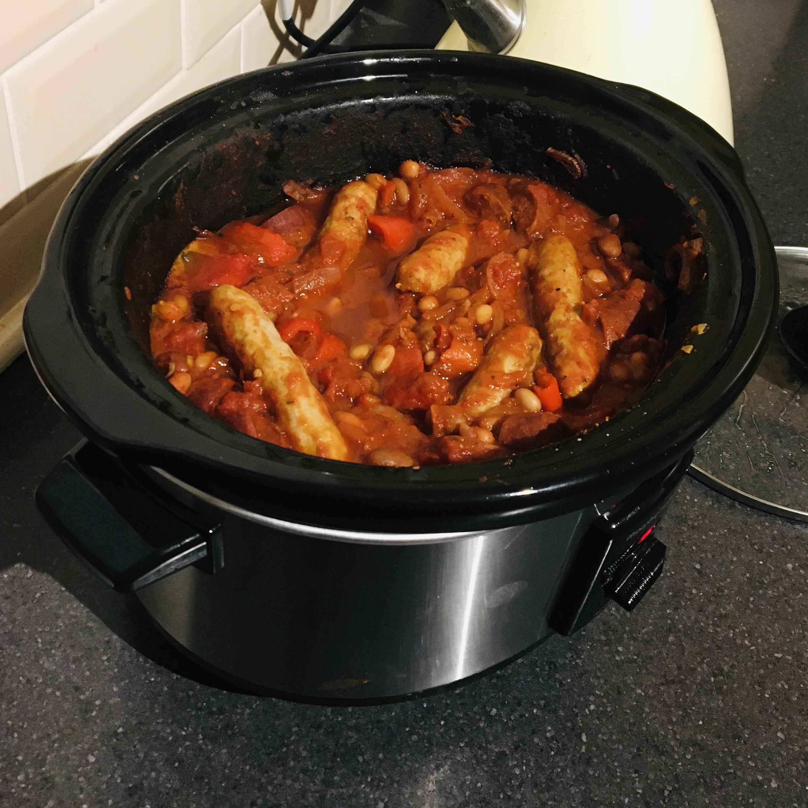 Sausages and Chorizo Cassoulet r/slowcooking
