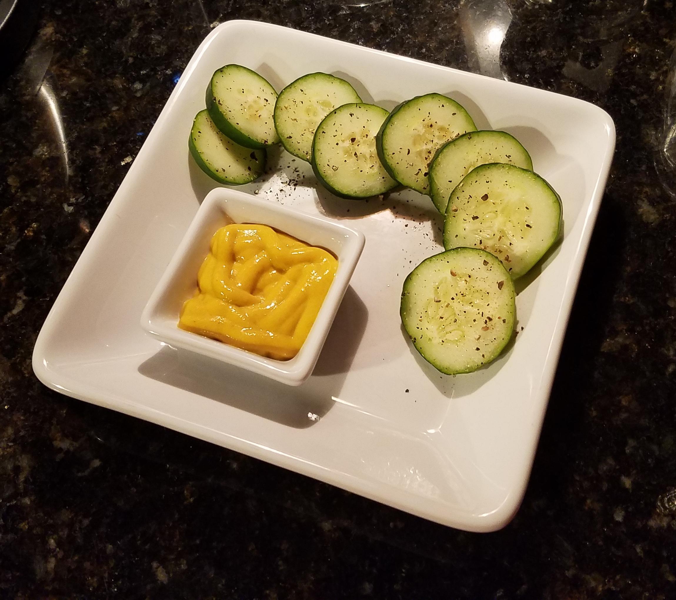 Hit your calorie limit but feeling hungry? Try freshly sliced cucumber