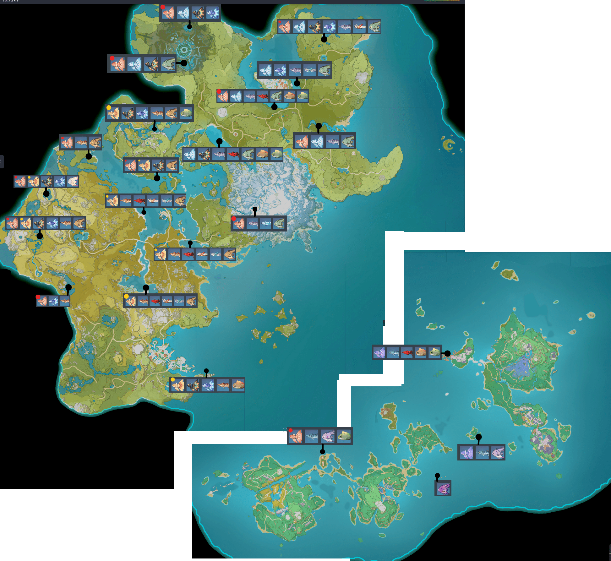 Fishing node locations *large map* Genshin_Impact