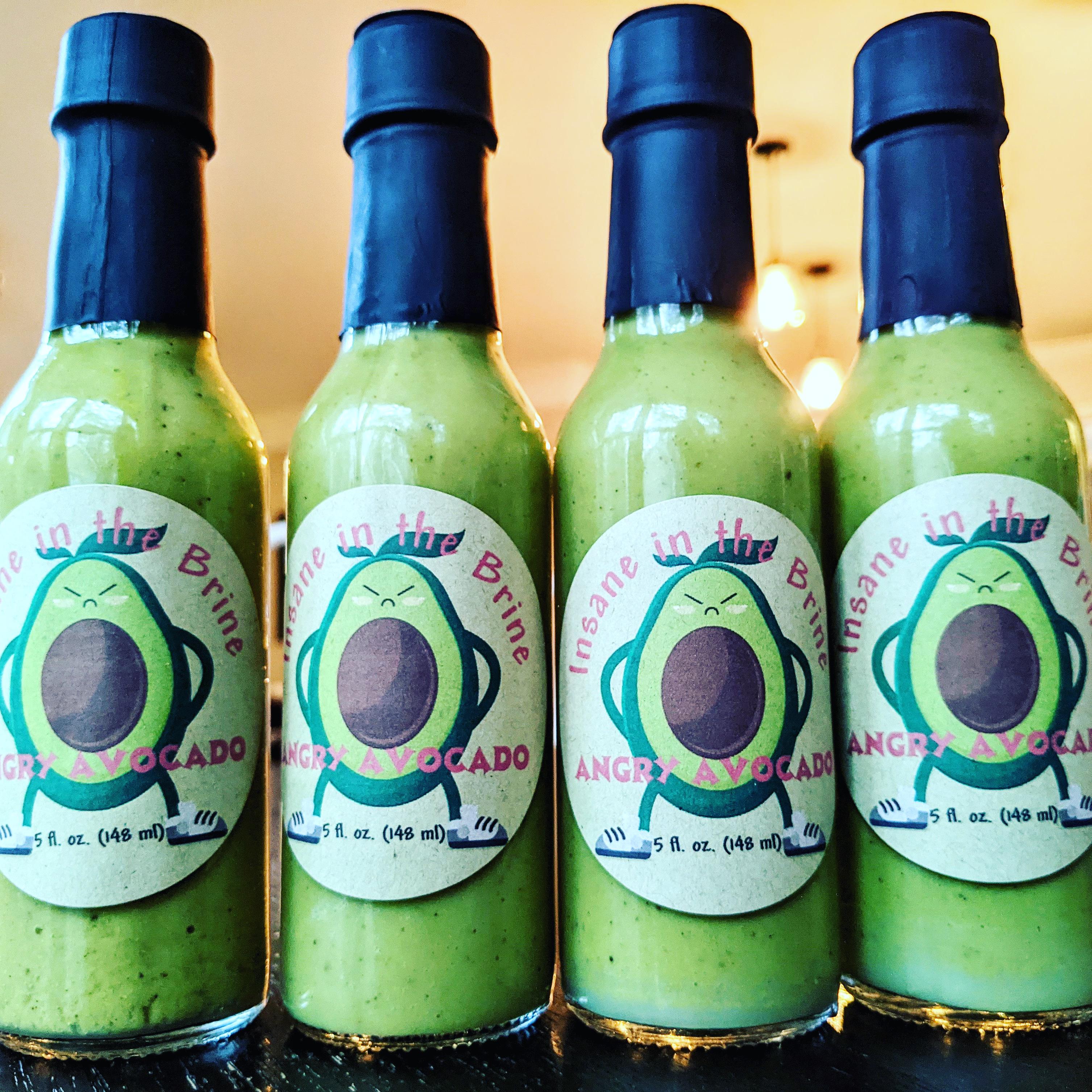 Angry Avocado. Homegrown fermented serrano, jalapeno and habaneros