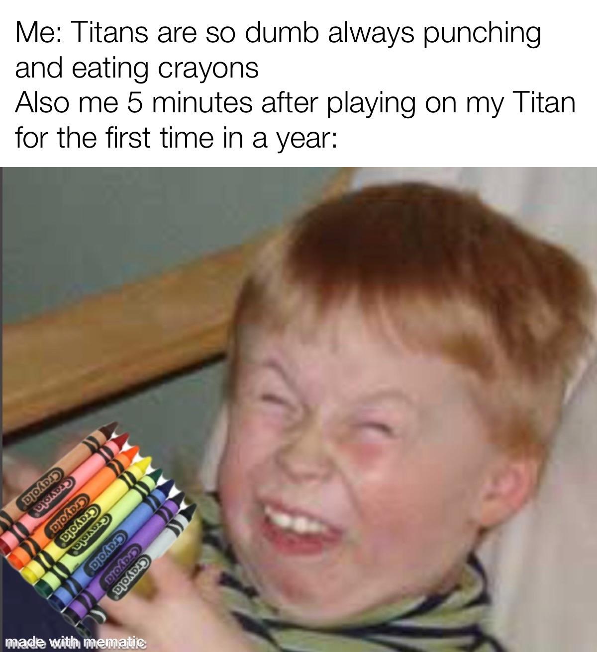 Pink flamingo is my Titan’s favourite crayon to eat r/destiny2