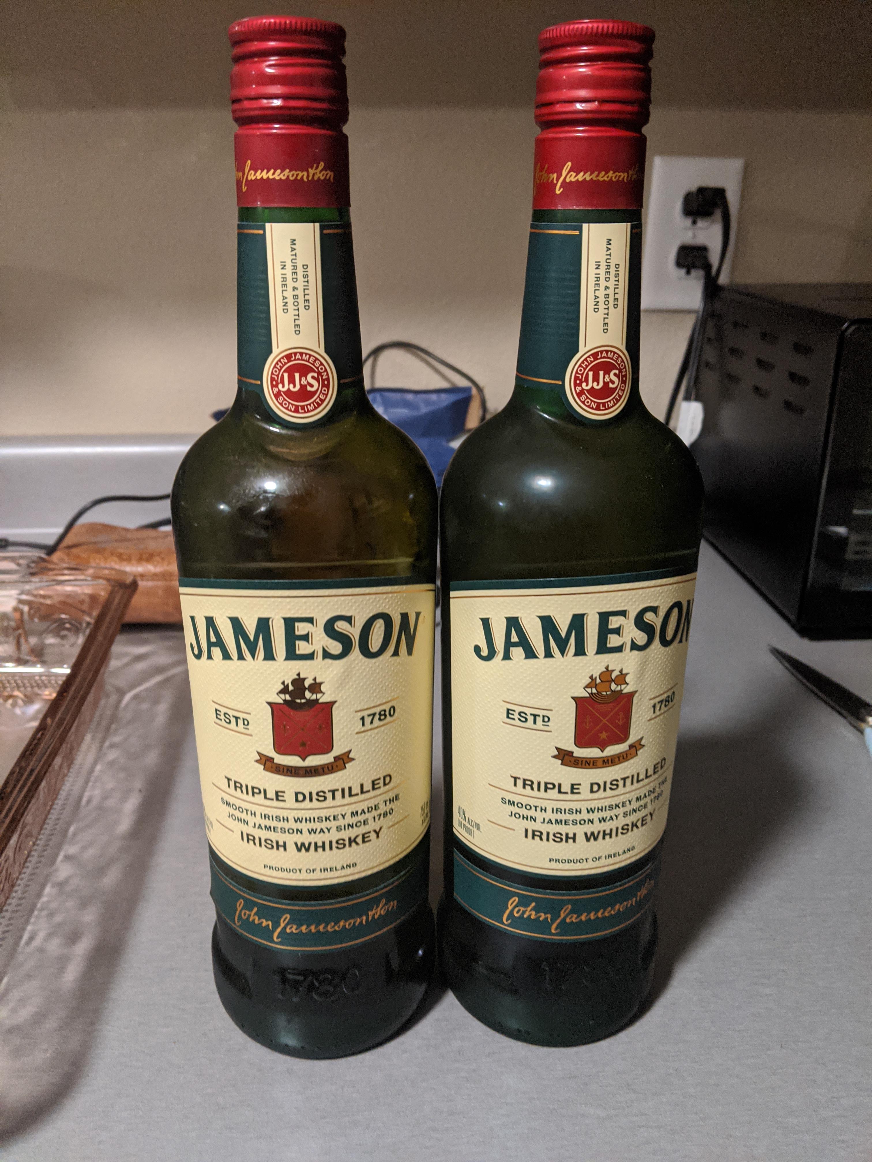My local grocery store had a deal going on for Jameson. 2 for 26 r