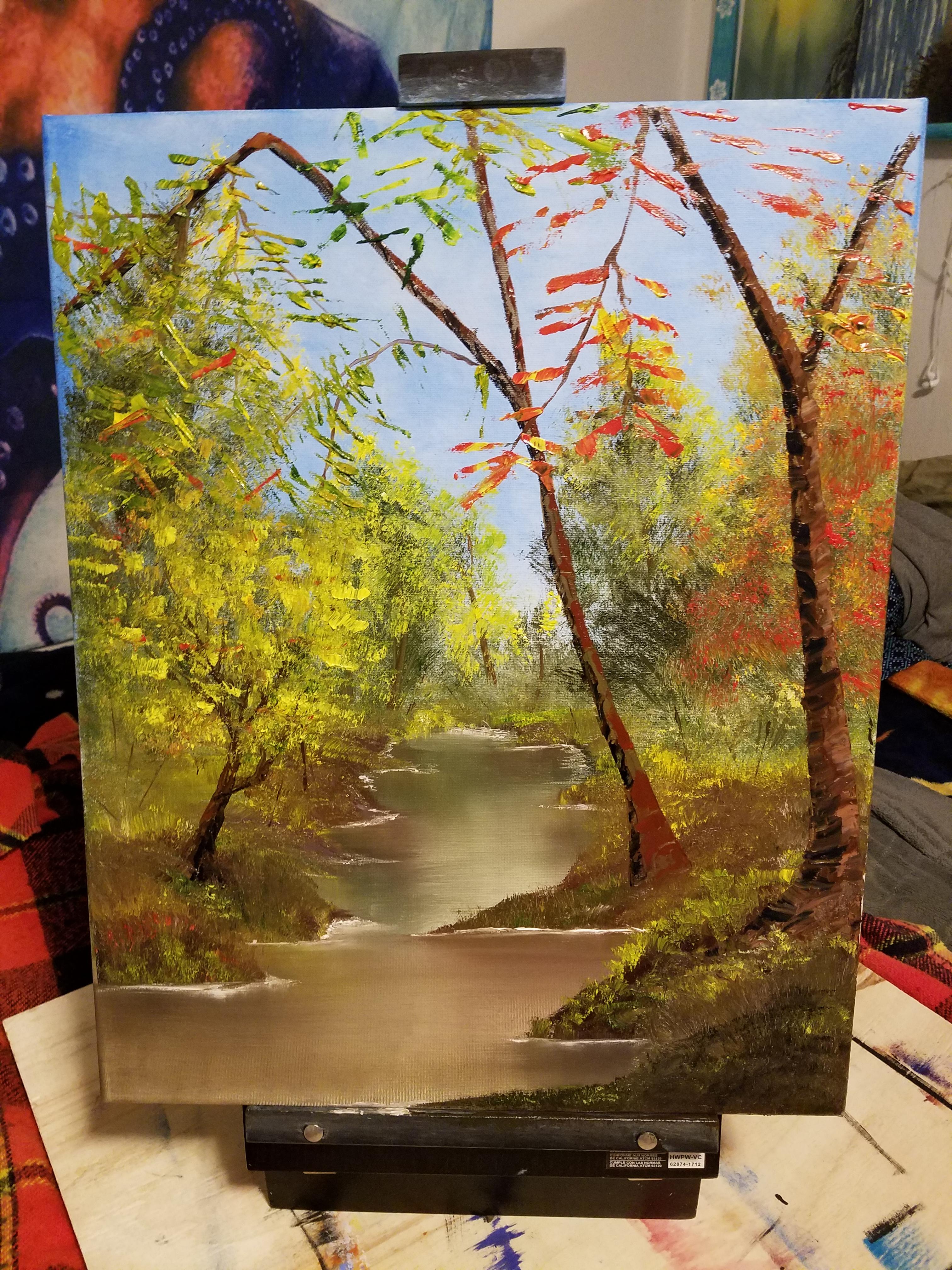 Bob Ross Palette Knife Painting BEST PAINTING