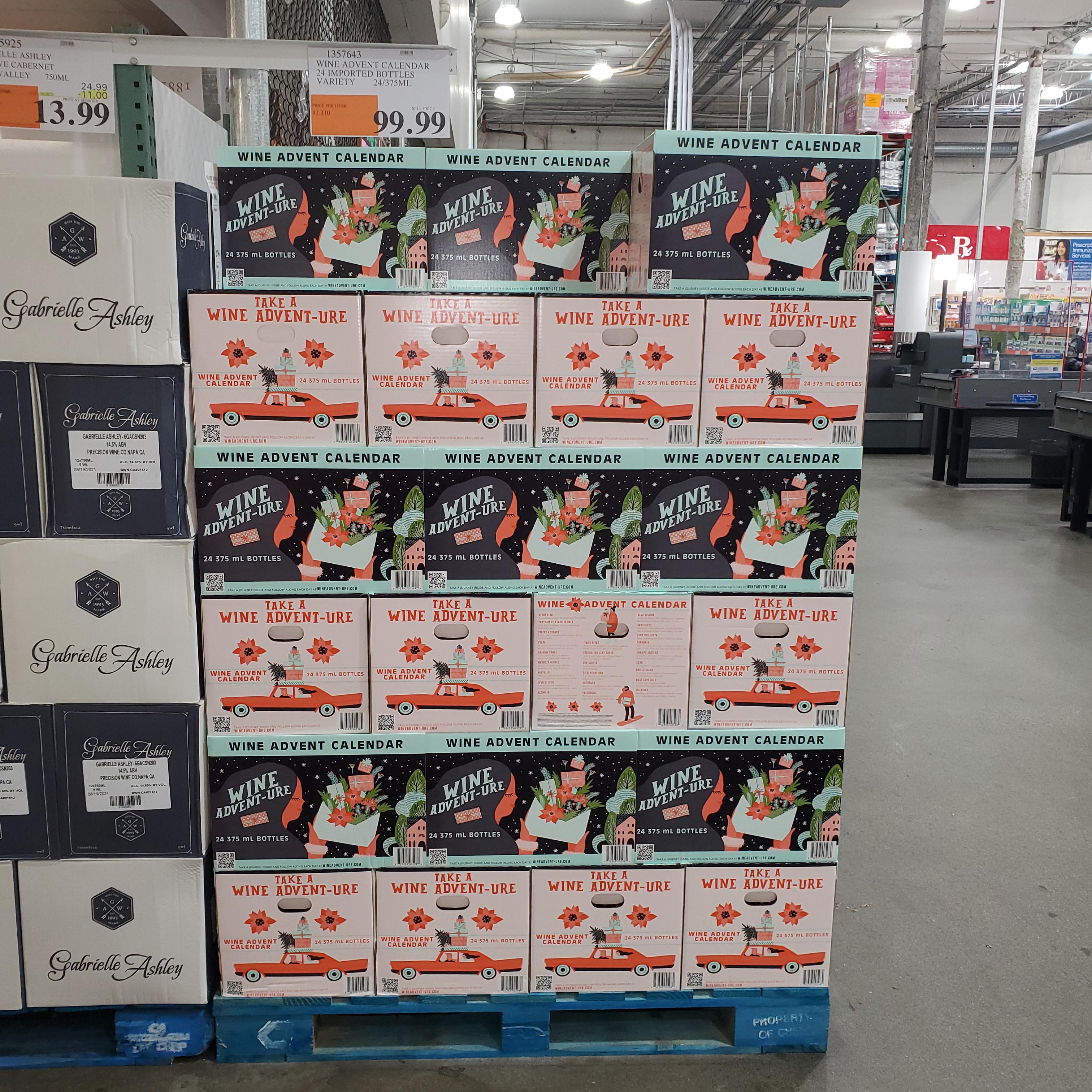 Wine Advent 308 Waltham, ma 100 No tax r/Costco