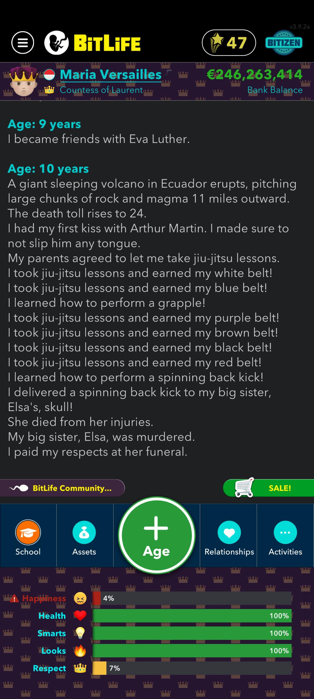 When you take fighting with your sibling to the next level r/bitlife