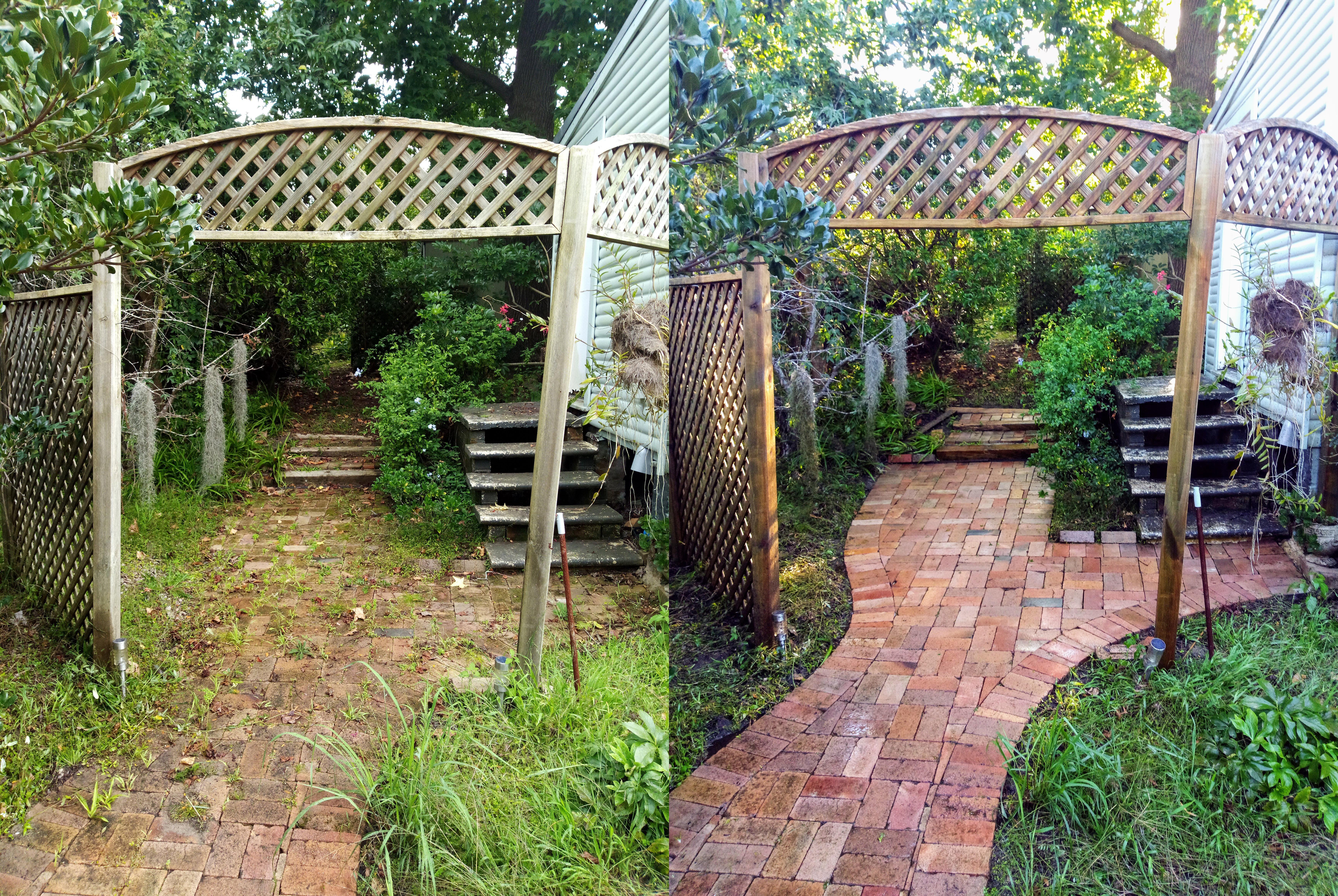 Finally got around to power washing the backyard, couldn't of dreamed