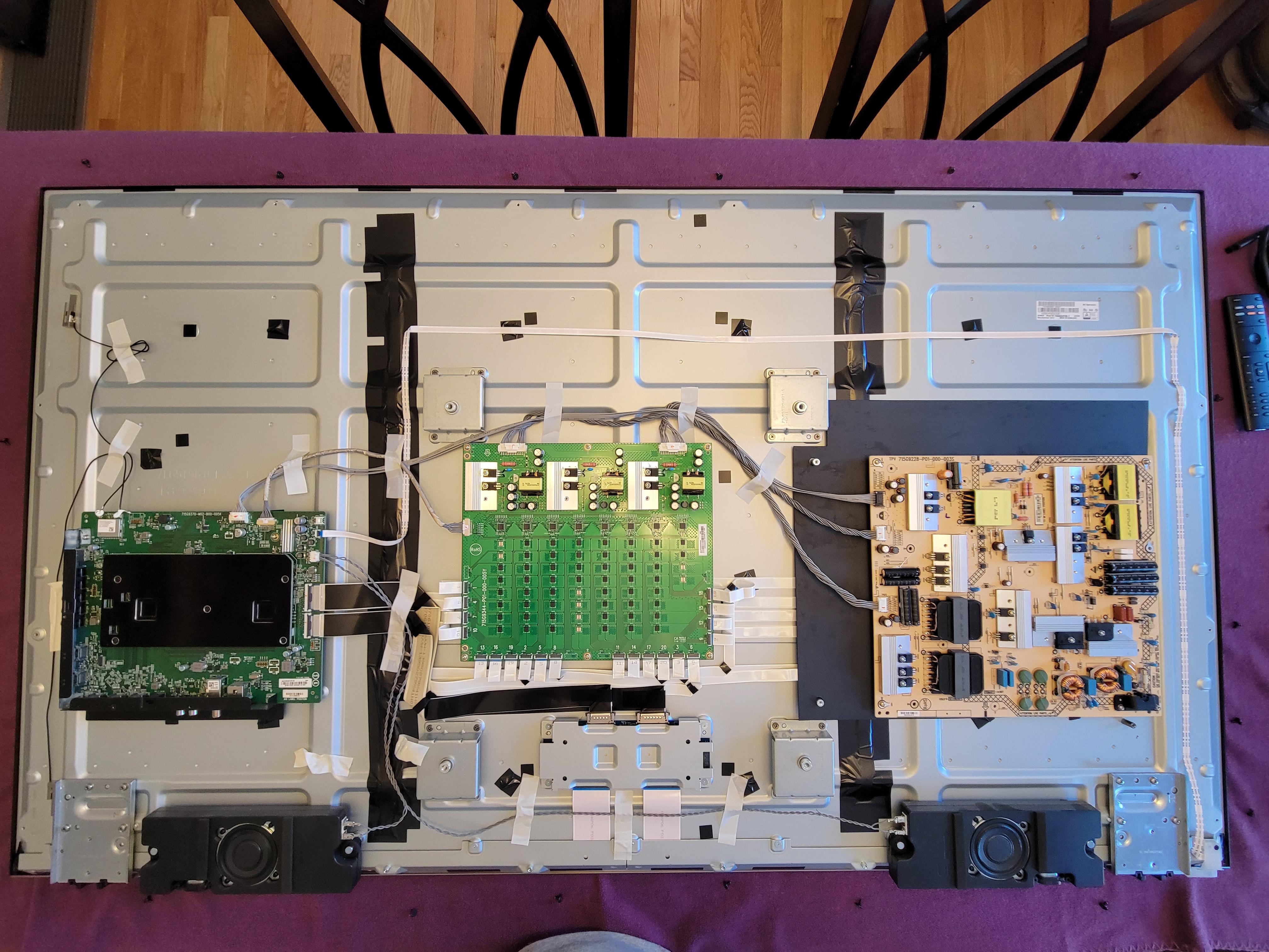 Sony TV no display, has sound and replaced video and tcon board and