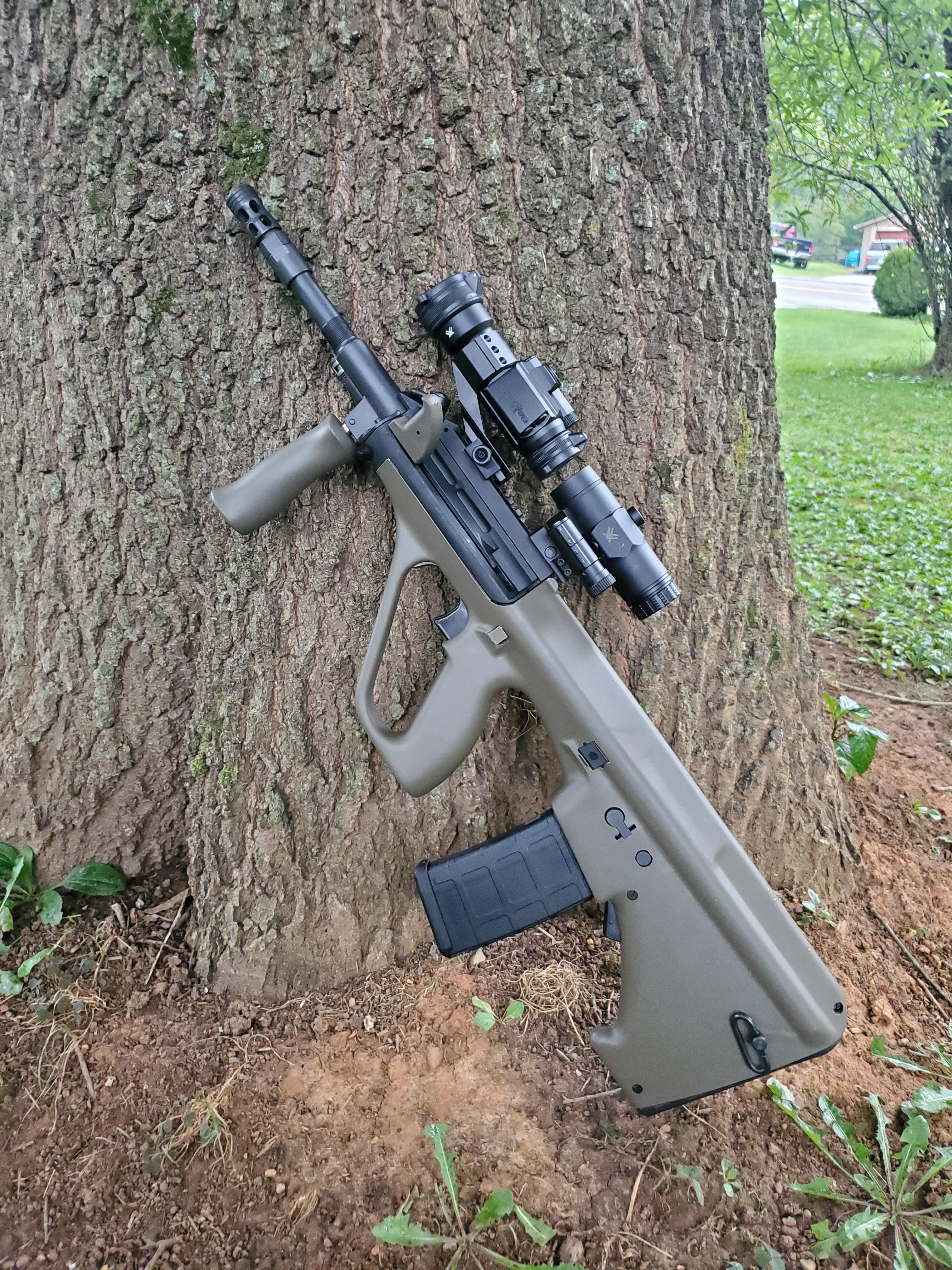 Steyr Aug A3 M1 with Vortex magnifier and red dot [OC] r/GunPorn
