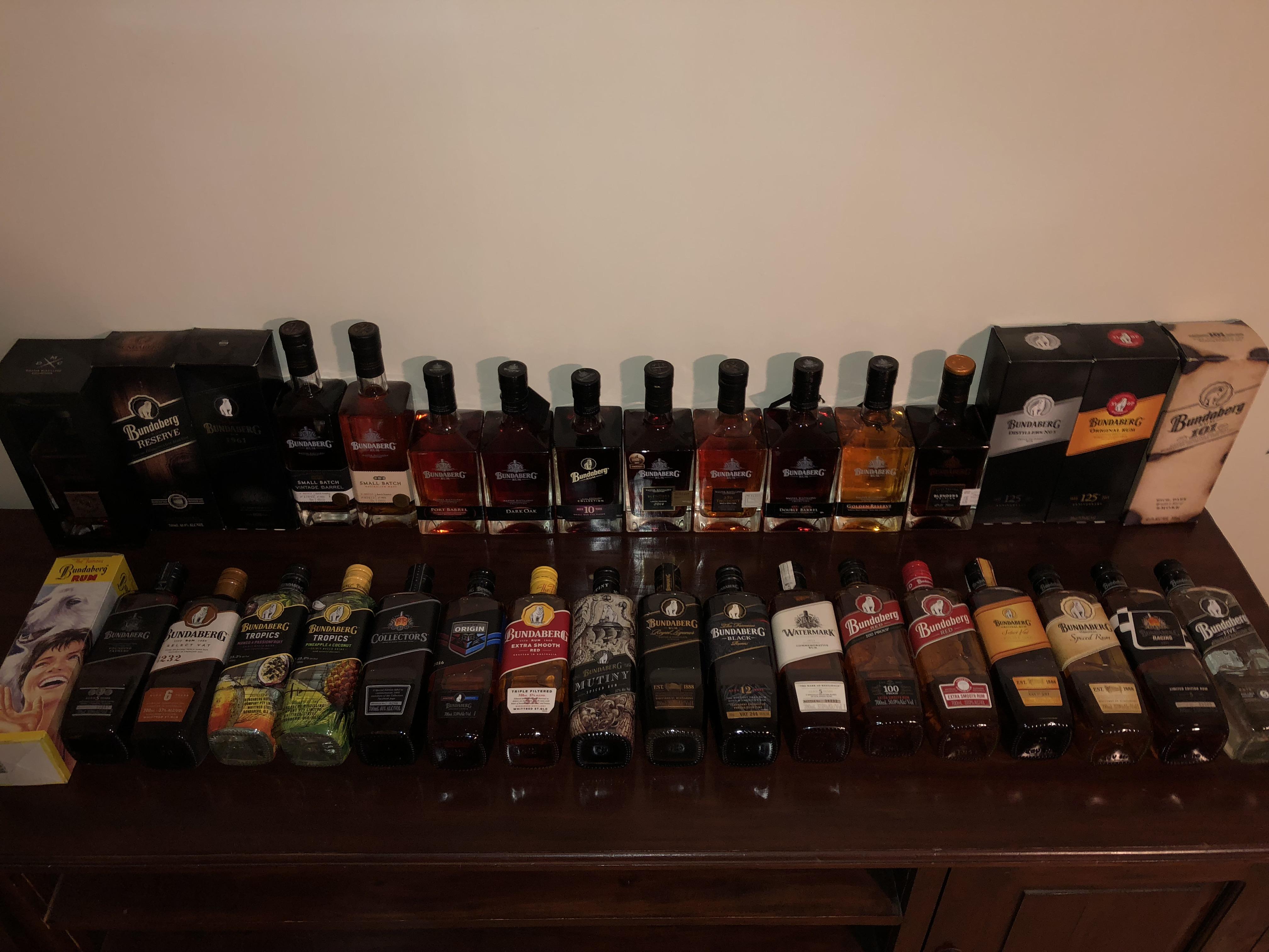 Bundaberg rum collection r/rum
