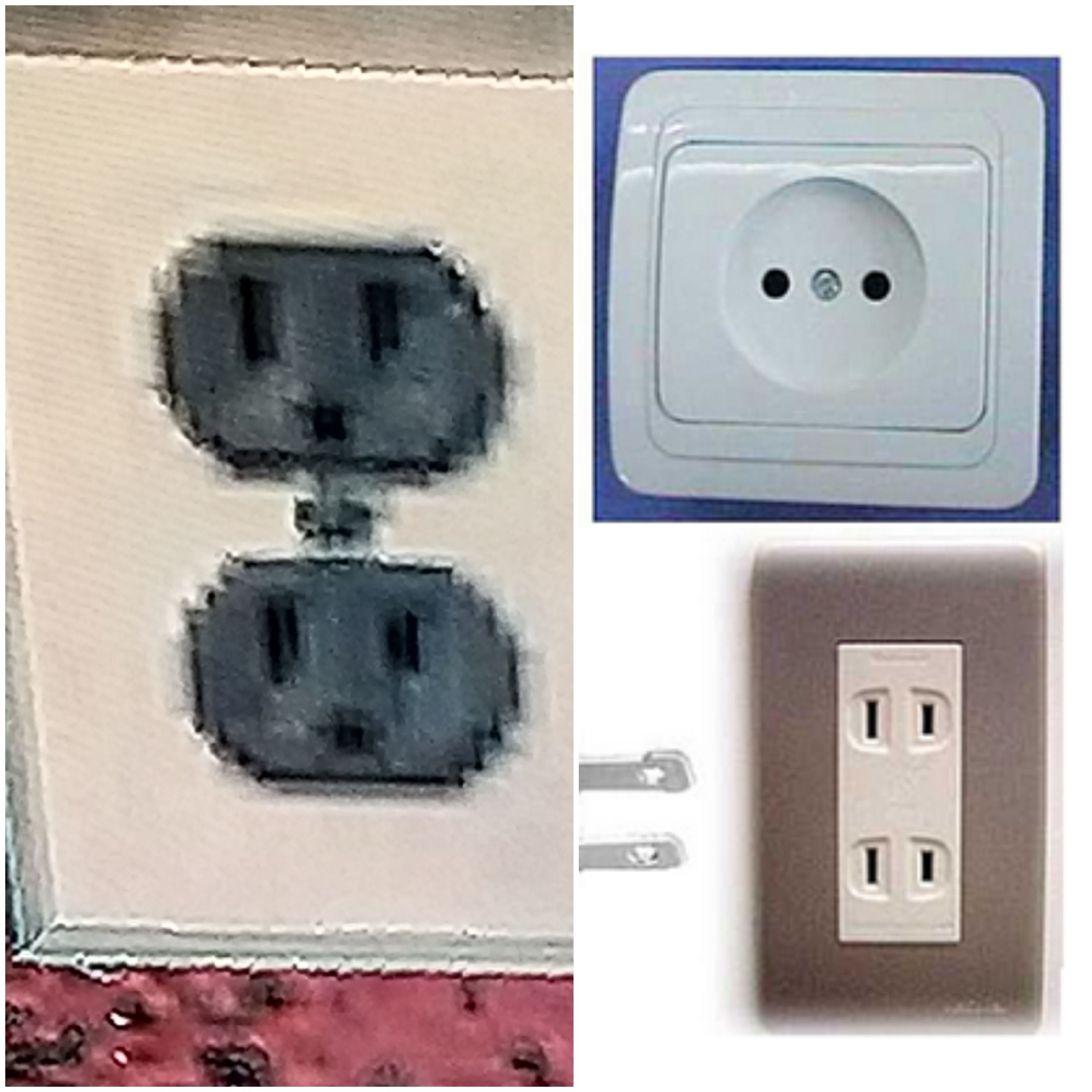 Wrong Electrical Outlet for Bolivia in game (Left Pic). Bolivia uses