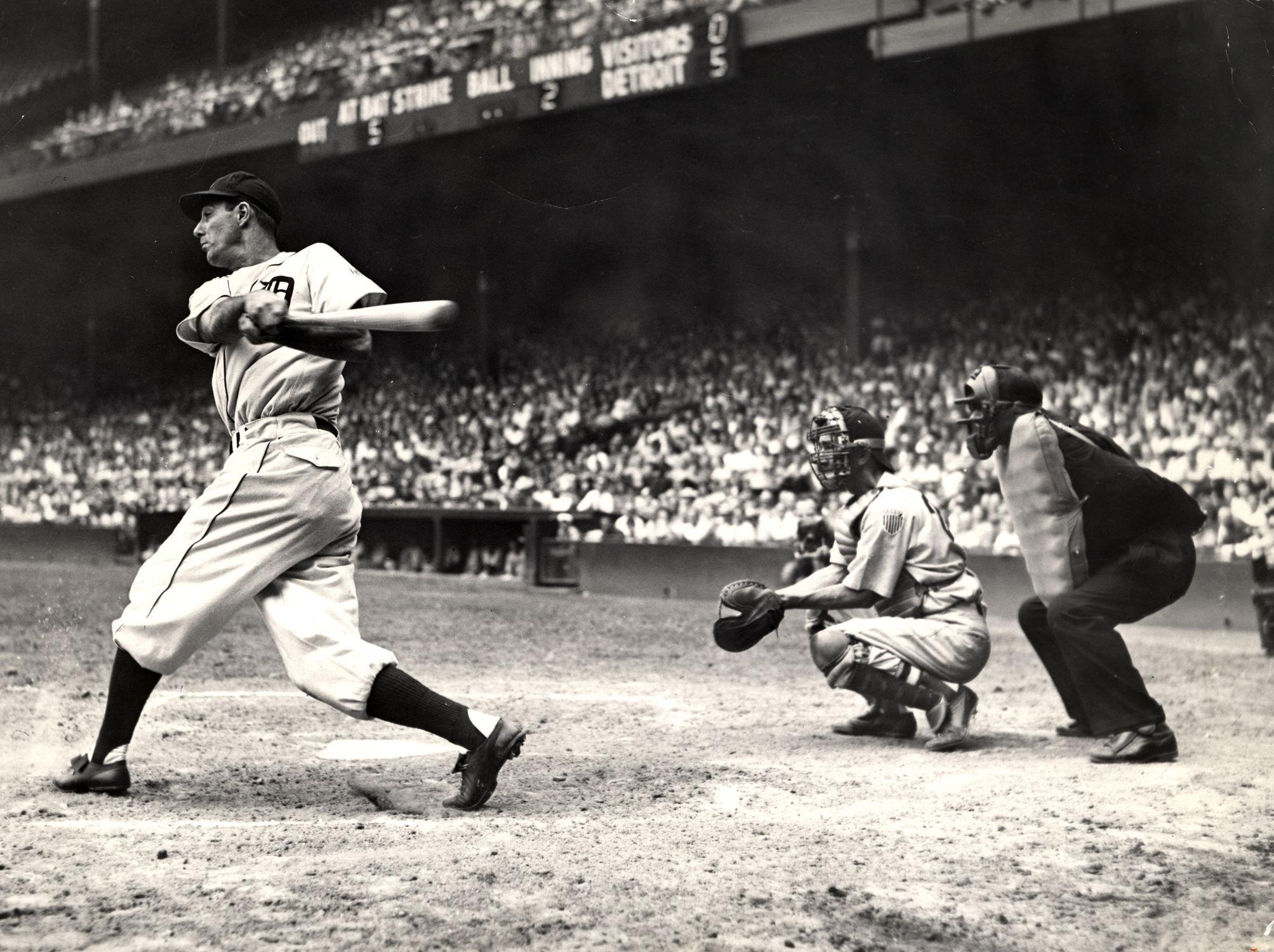 Away from the game for four years, Hank Greenberg makes a dramatic