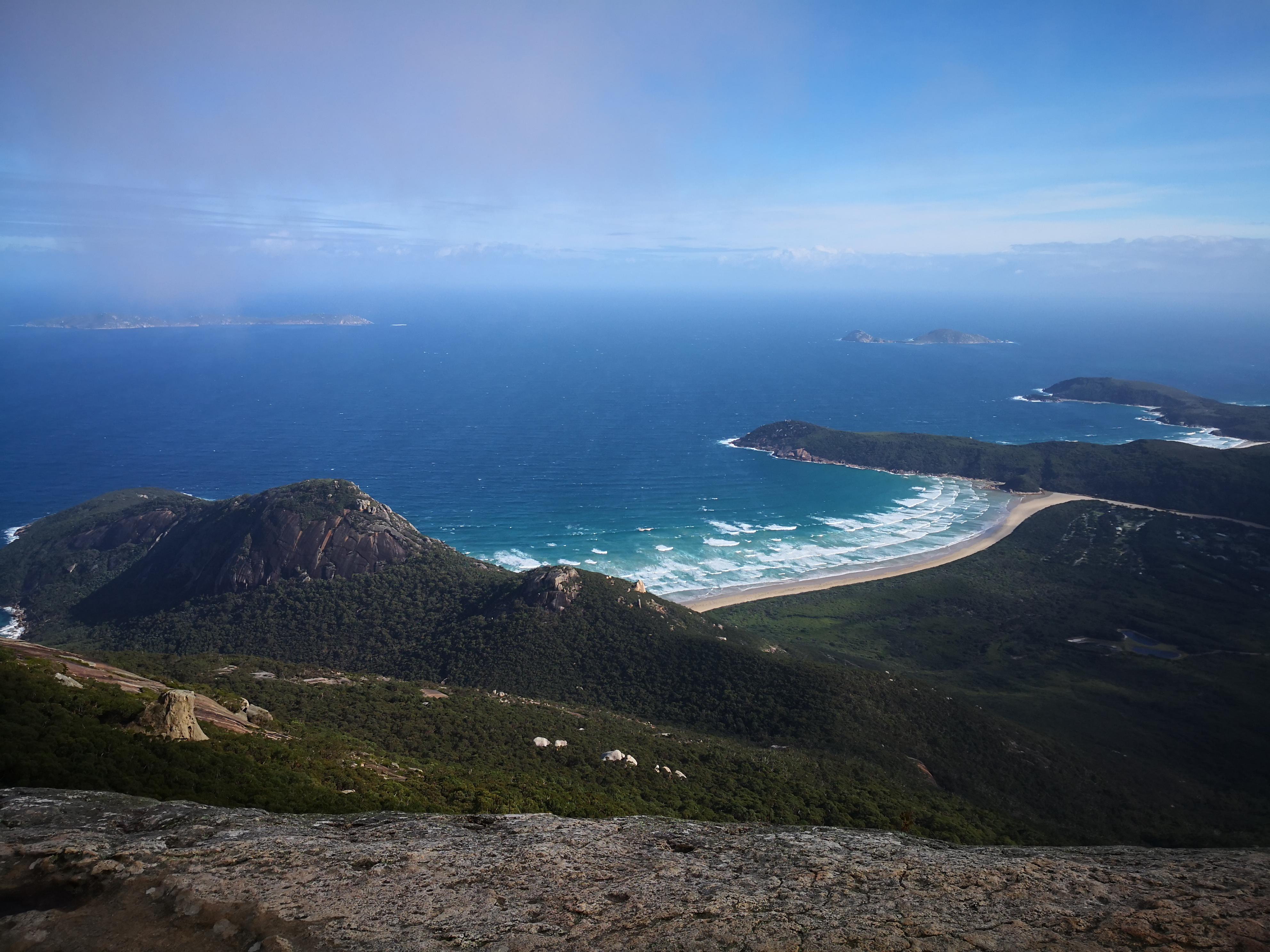 On the top of Mt Oberon in Wilsons Promontory National Park. Intensive