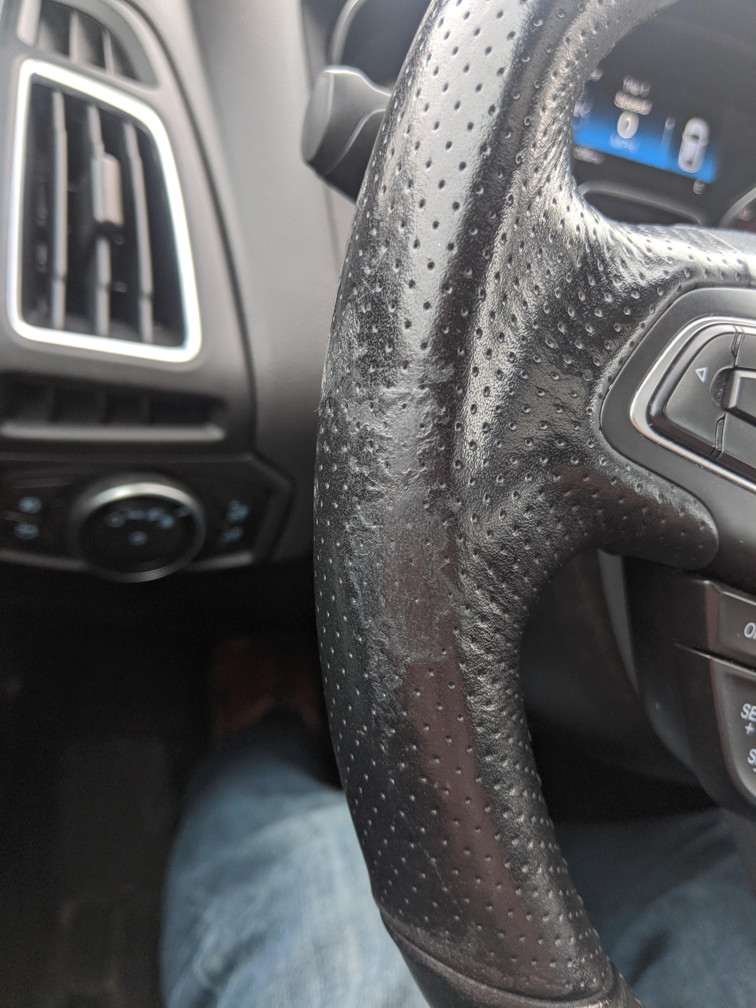 Steering wheel leather is deteriorating, is there any way to stop the