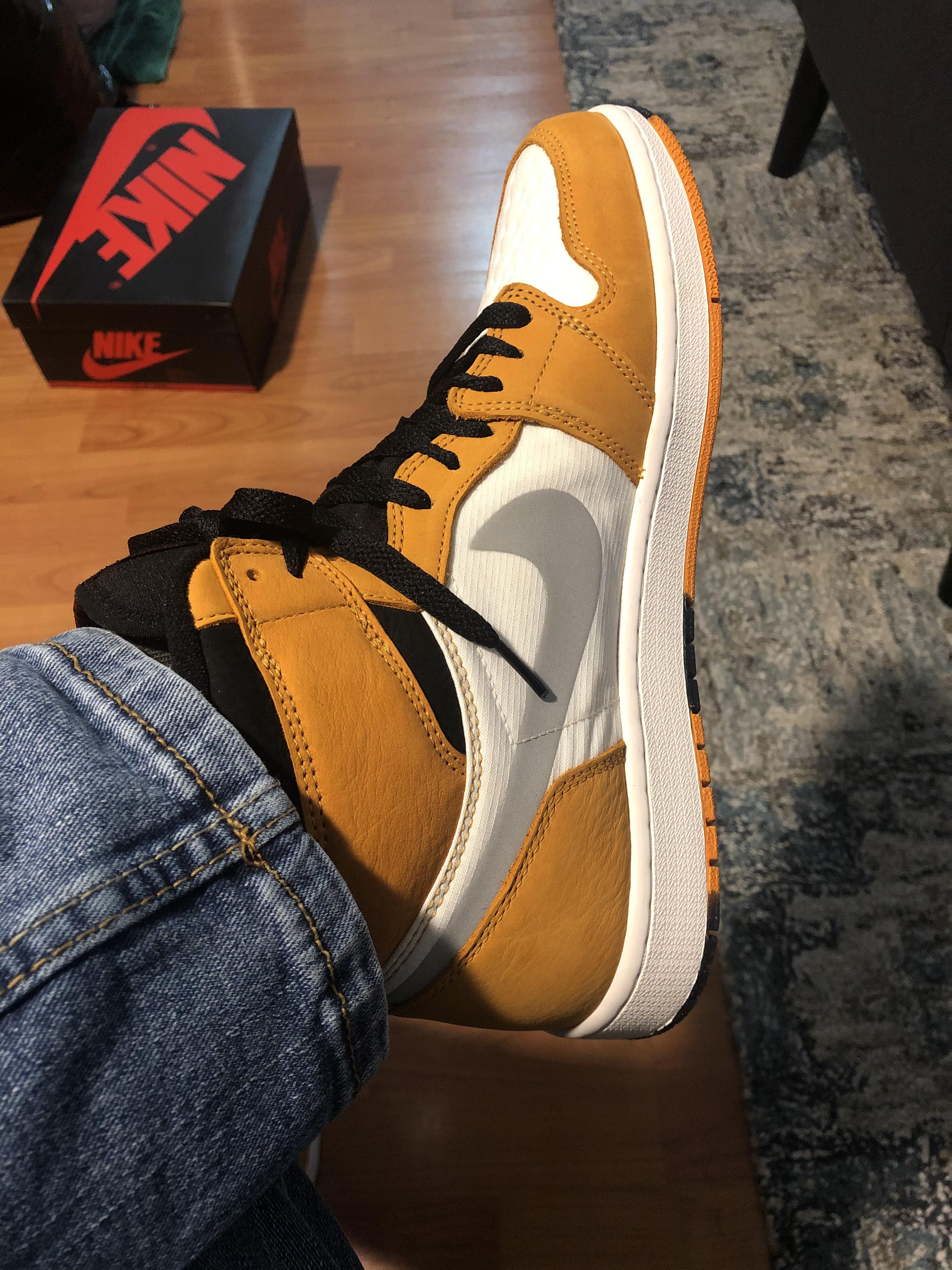 Air Jordan 1s are the male equivalent to women’s high heeled shoes. r