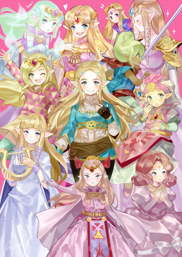 Princess Zelda throughout the years r/Breath_of_the_Wild