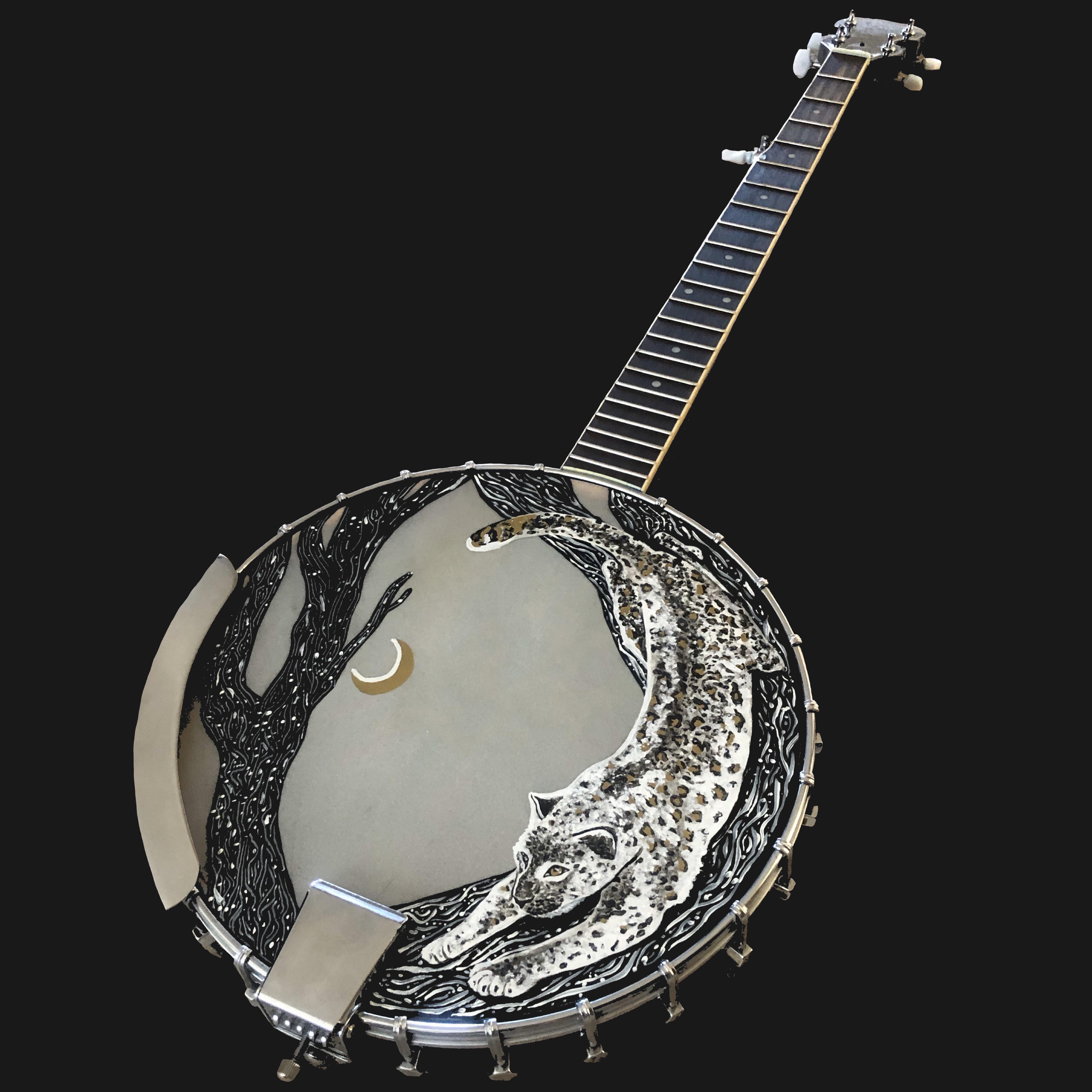 Banjo I painted for a friend r/banjo