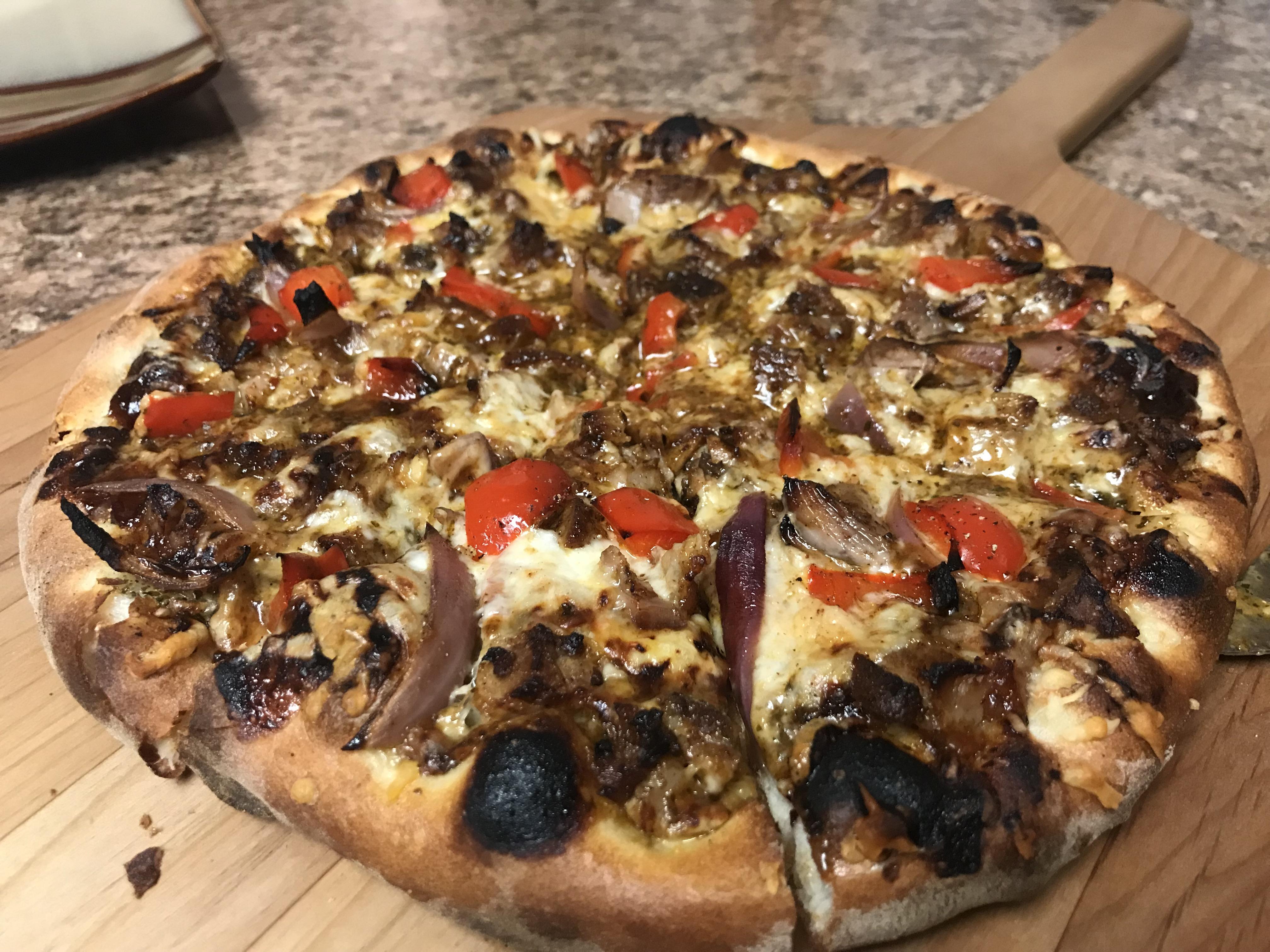 Homemade BBQ rib pizza. r/Pizza