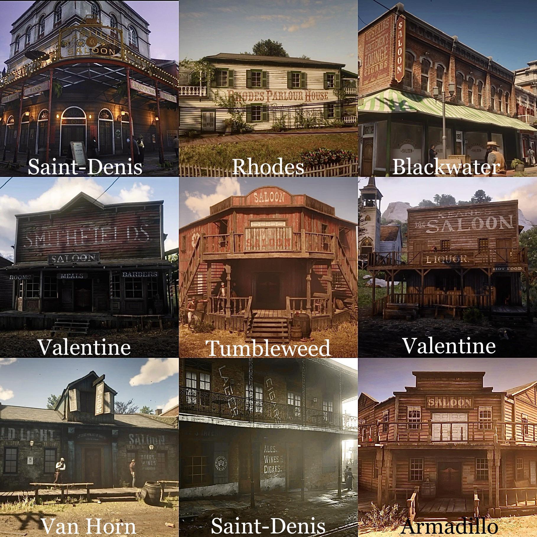 What's your RDR2's favorite and worst saloon and why? I put them on