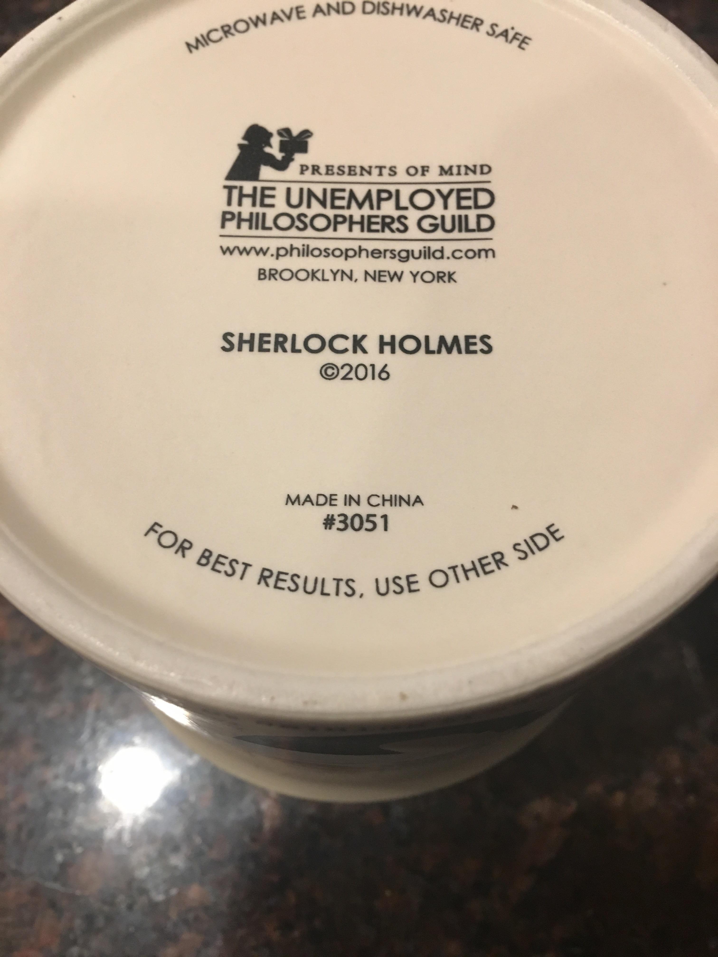 “For best results, use the other side”. Note on the bottom of a coffee