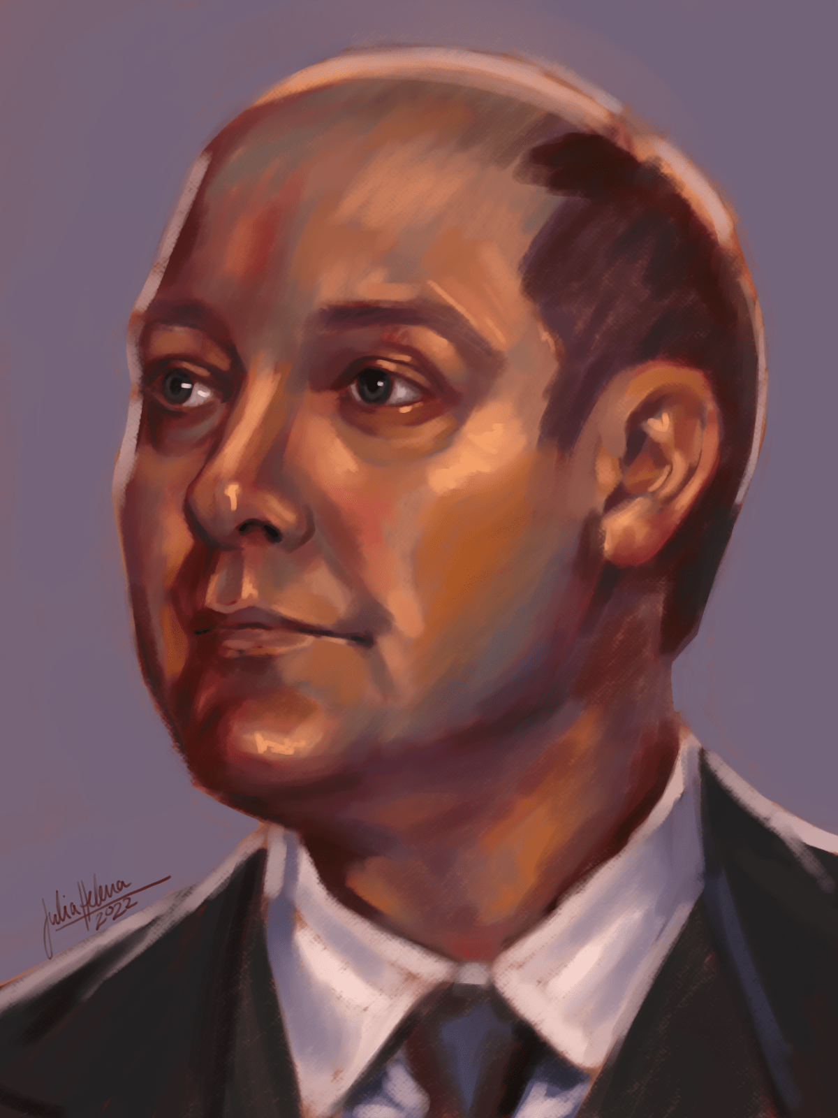 I made a digital painting of Reddington! r/TheBlackList