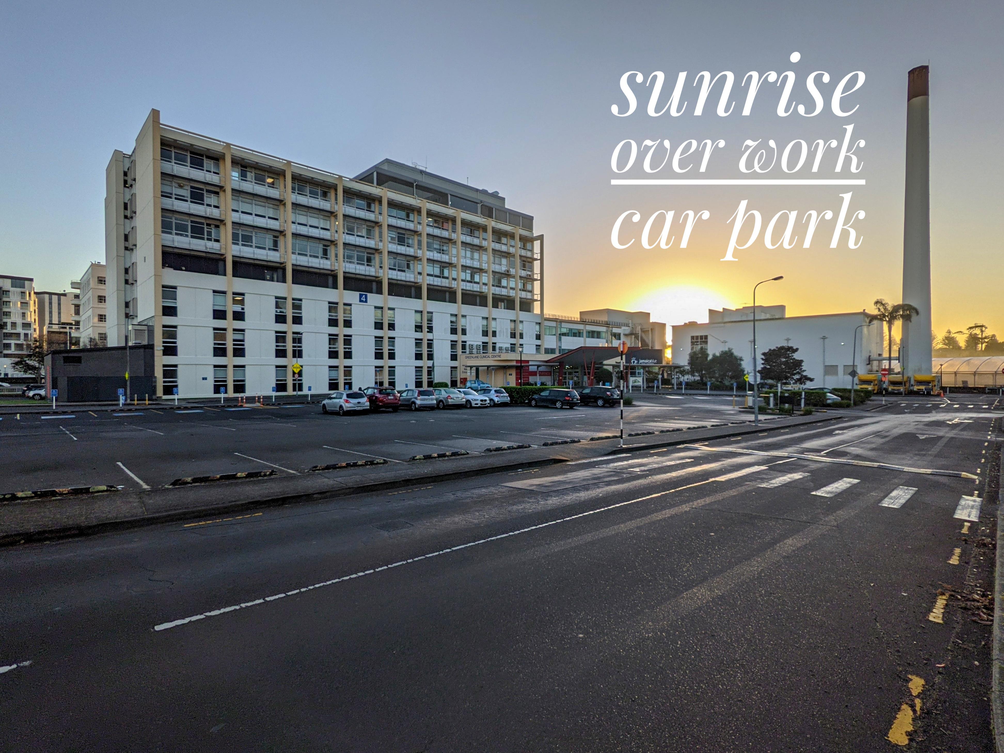 I had breakfast at work this morning,then went for a walk . I took this