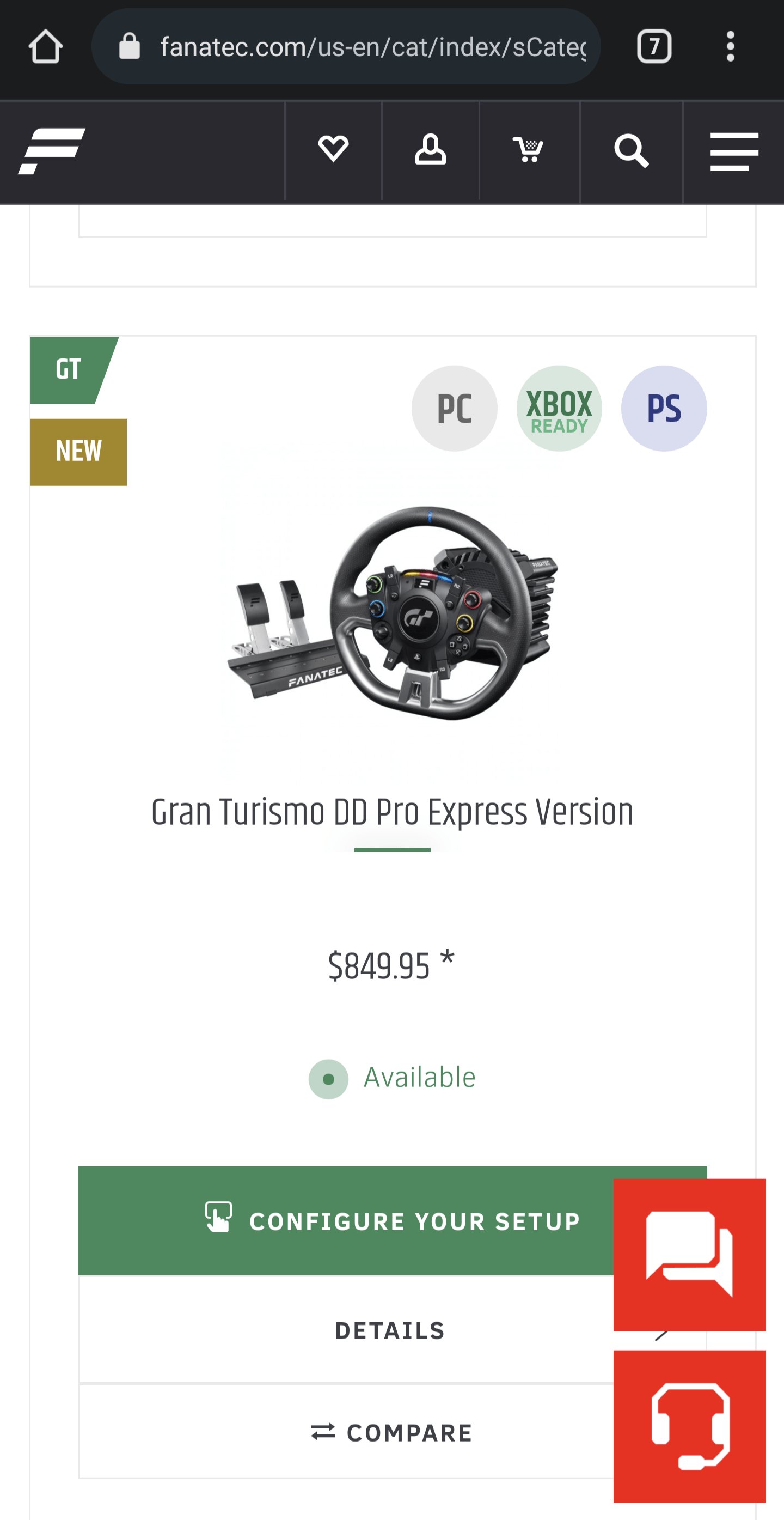 Gran Turismo DD Pro Express Version now AVAILABLE in US : r/Fanatec