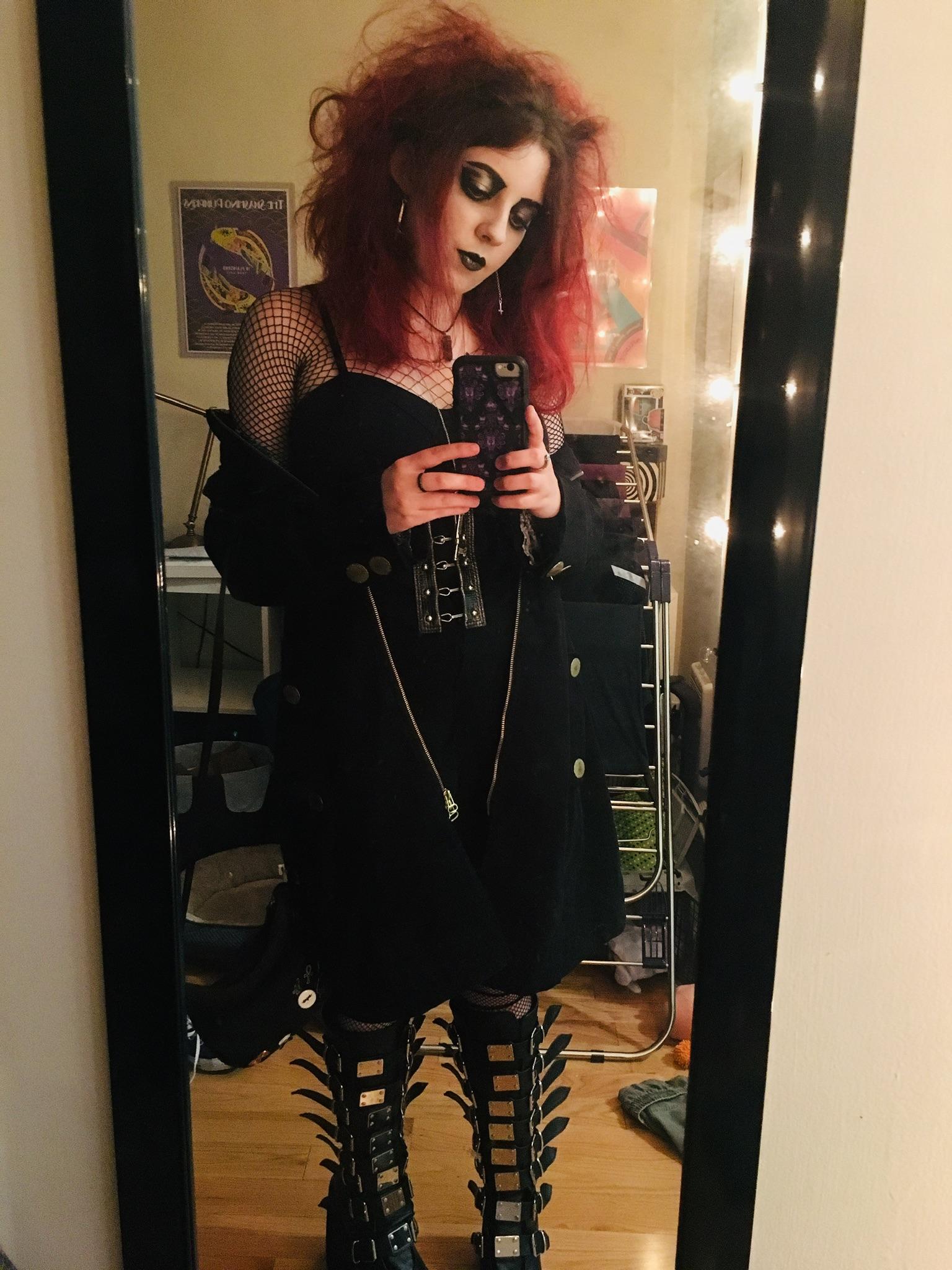 A look I did for a party, still a baby bat and first time really